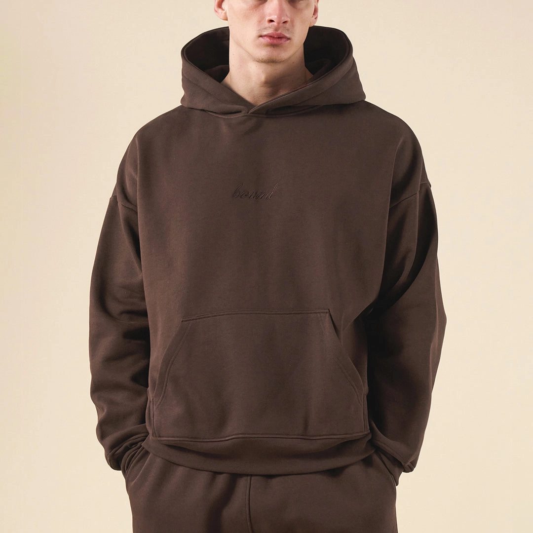 bound Sustain Heavy Hoodie - Cocoa Brown Pajama like