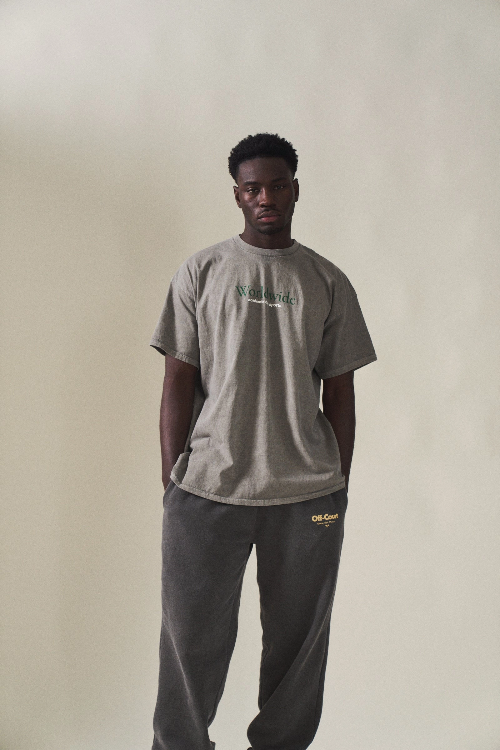 Dimensional Stability Weave Stylish and Comfortable Vice 84 'Worldwide' Vintage Washed Tee - Graphite