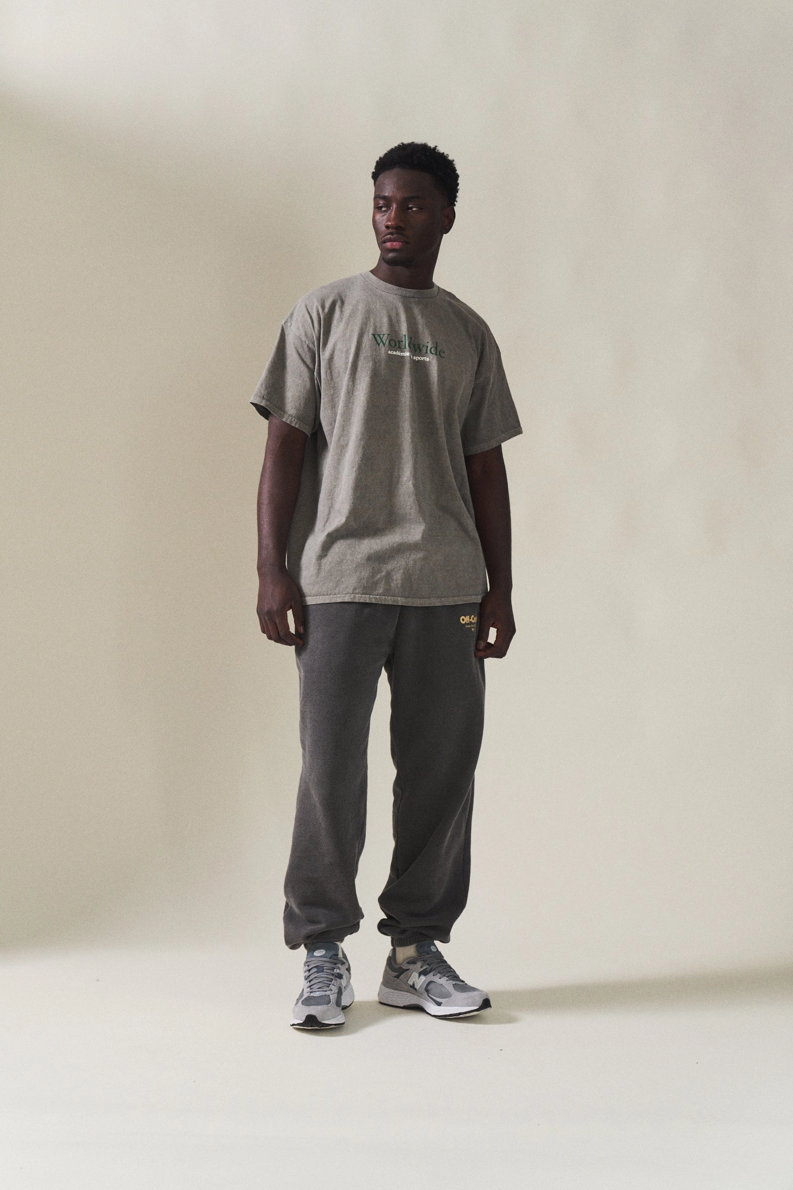 Loose Fit Airflow Mesh Panels Vice 84 'Worldwide' Vintage Washed Tee - Graphite