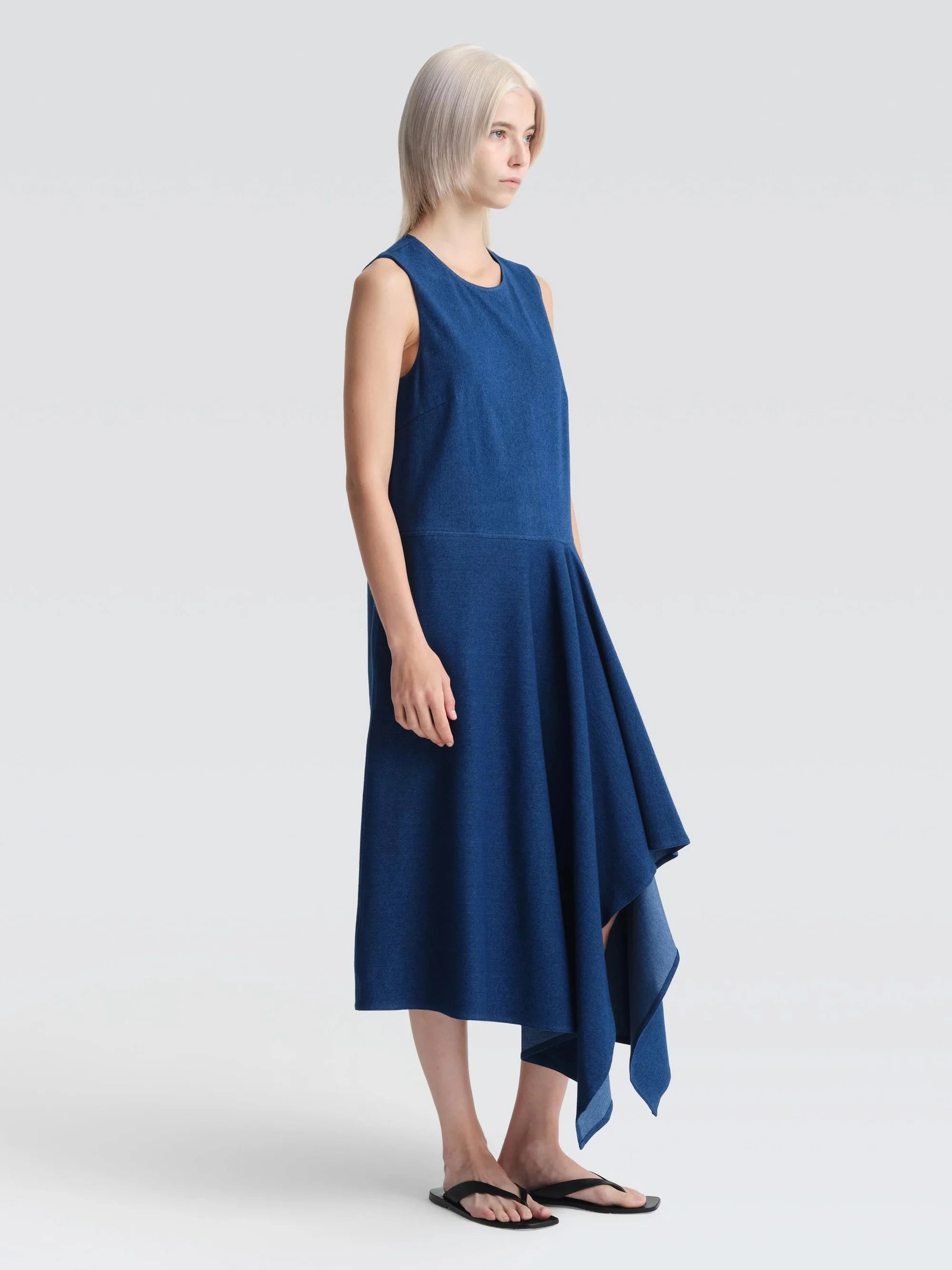Smart Fabric Smooth Design Lola Denim Maxi Dress