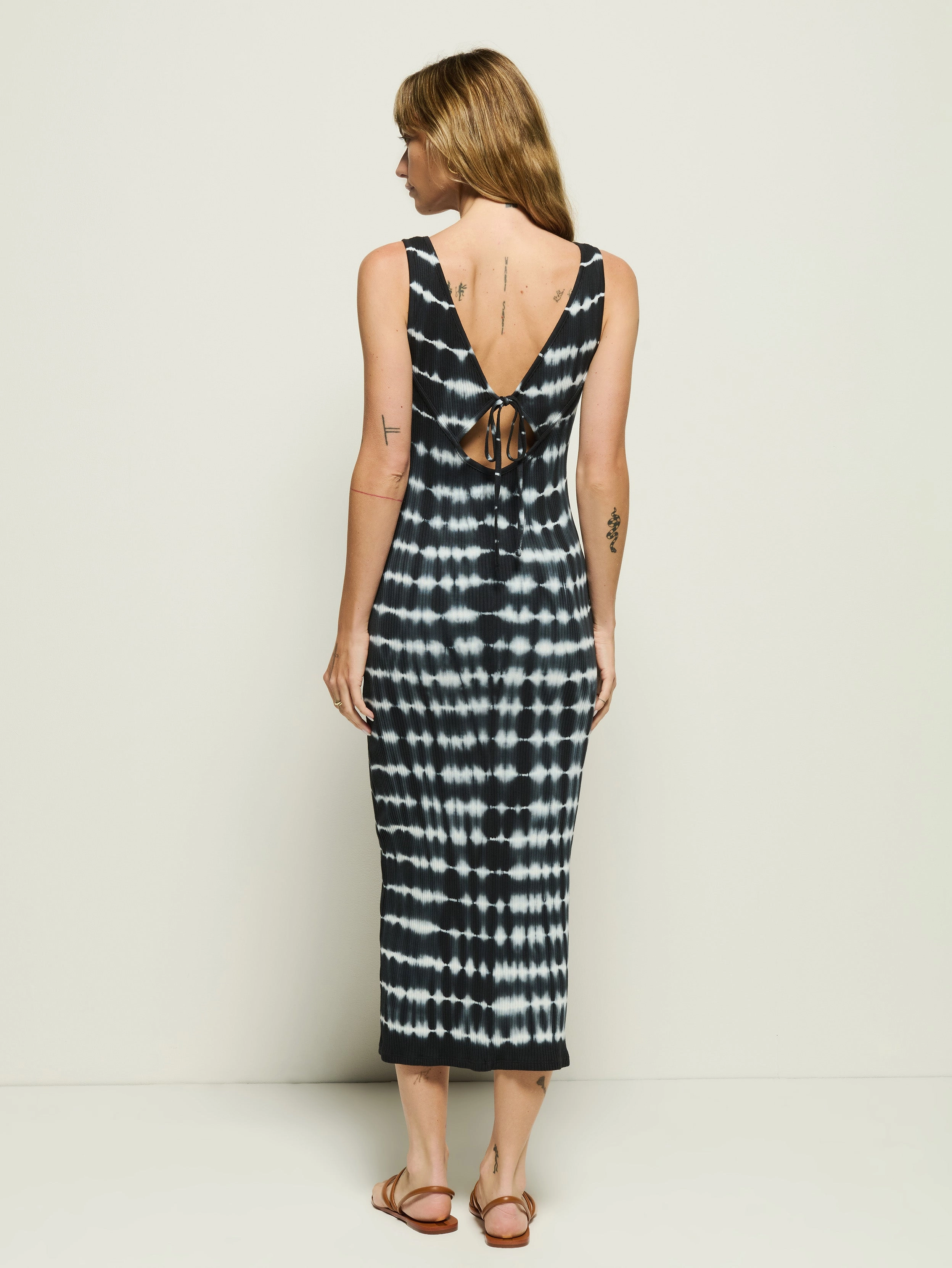 French Vibe effortless grace Christy Tie Dye Midi