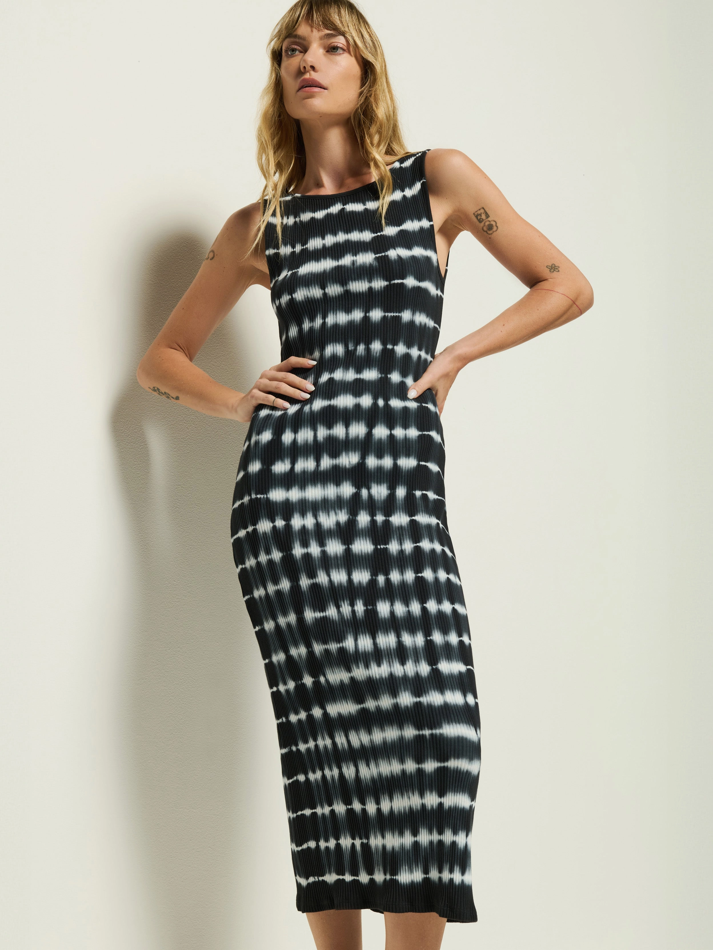 All Occasion Timeless fitted silhouette Christy Tie Dye Midi