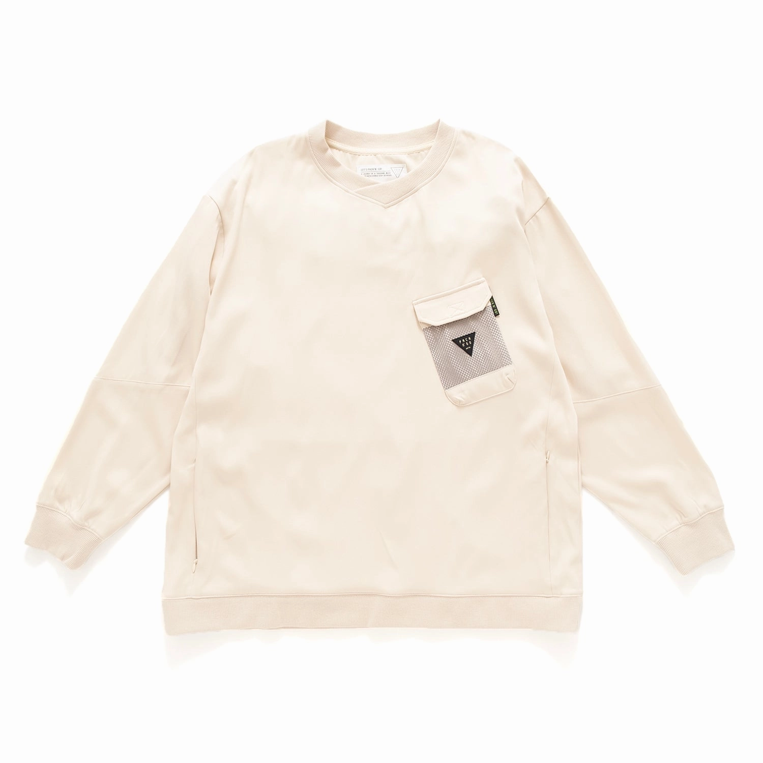 (TP1240) Tech Zipped Long Sleeve Tee NoSideSeam