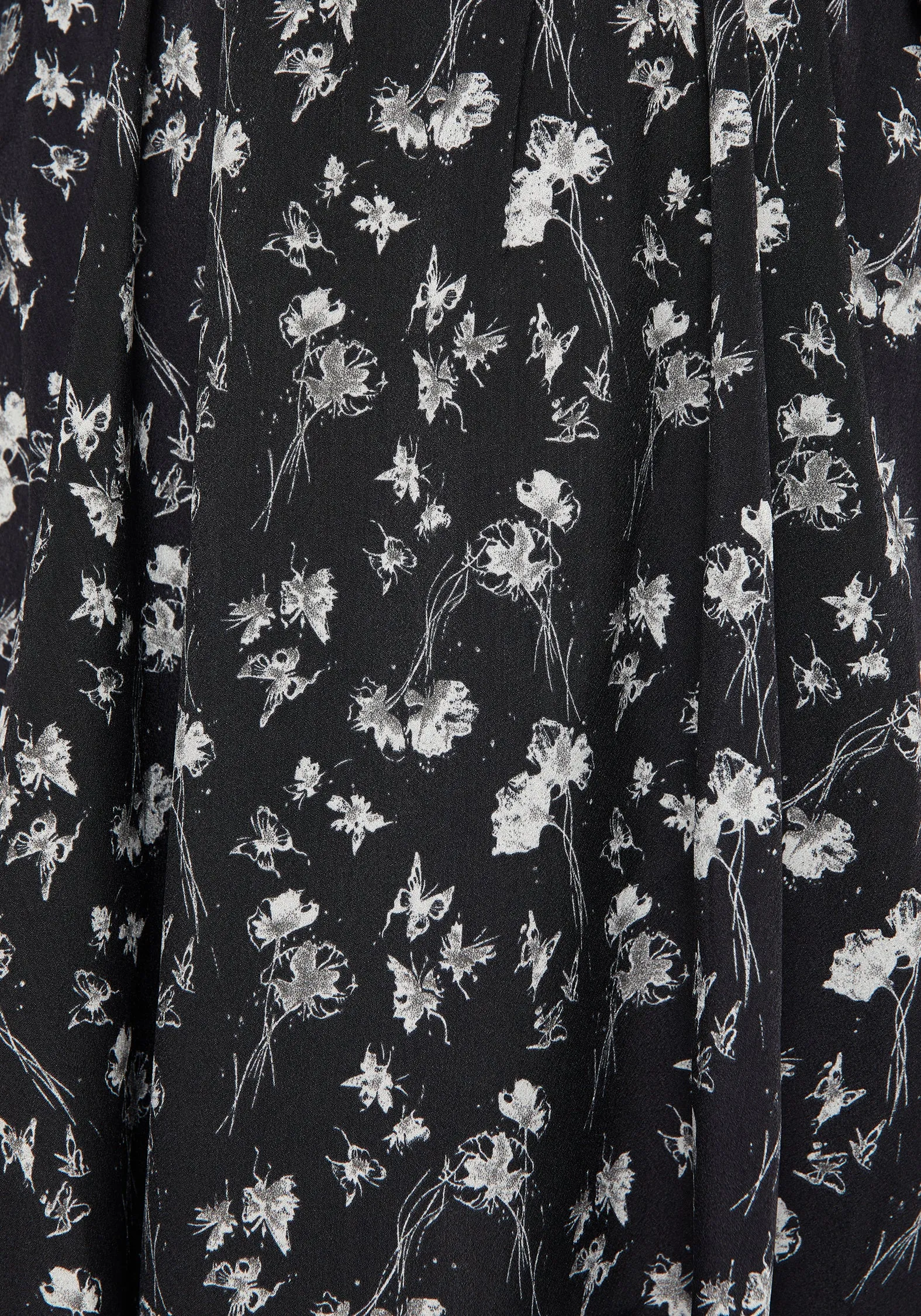 Curve-Enhancing Claricia Long Sleeved Floral Faux Wrap Mini Dress