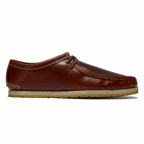 Clarks Godney Lace Shoes - Brown Leather Lifestyle Trend Airflow Venting