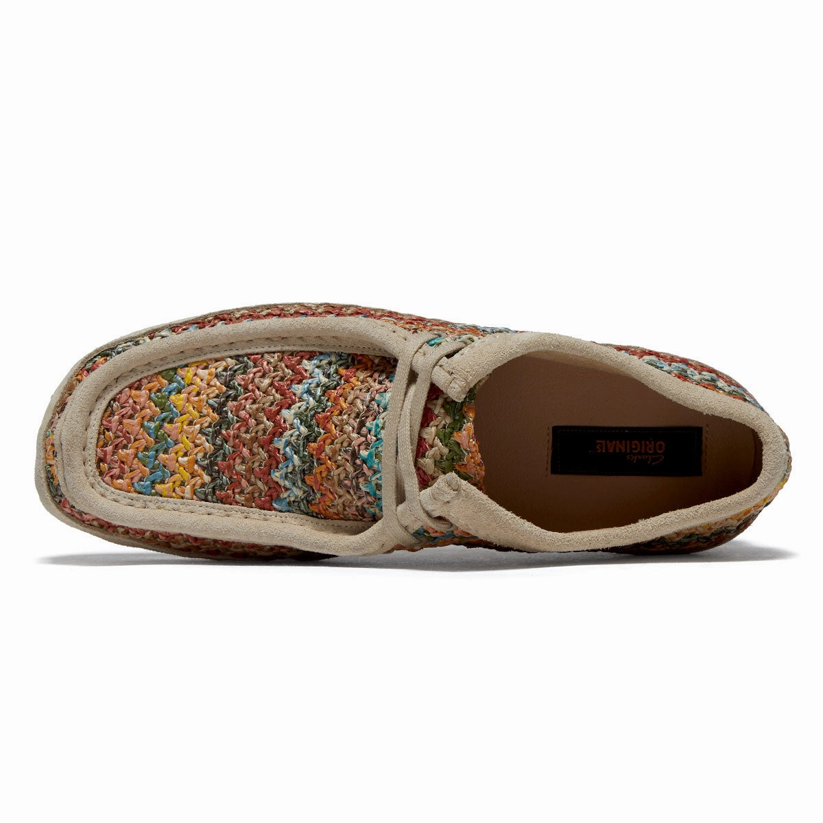 Responsive Foam Technology Clarks Wallabee Shoes - Multi Raffia