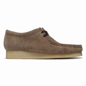 Slip Resistant Pattern Elite performance Clarks Wallabee Shoes - Wolf Suede