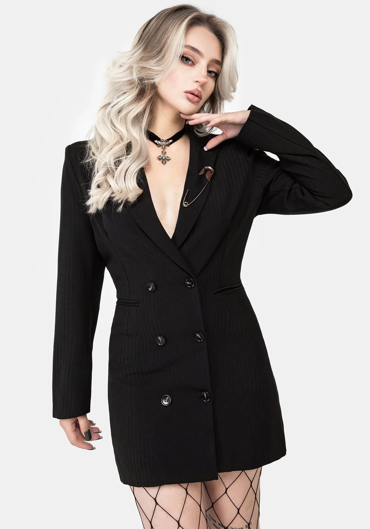 Juno Blazer Dress Active Outfit