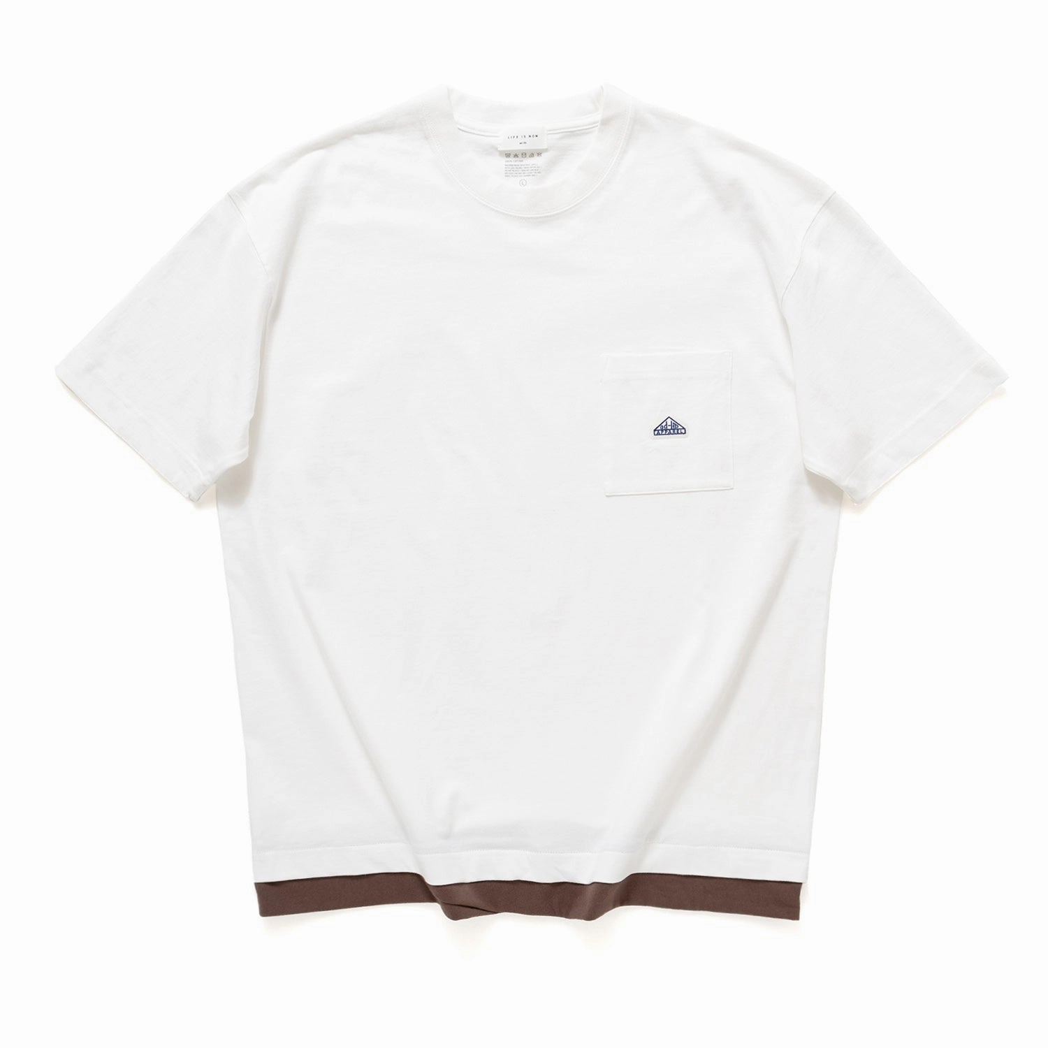 (ZT321) Fake Layer Heavyweight Pocket Tee Everyday Look Wear