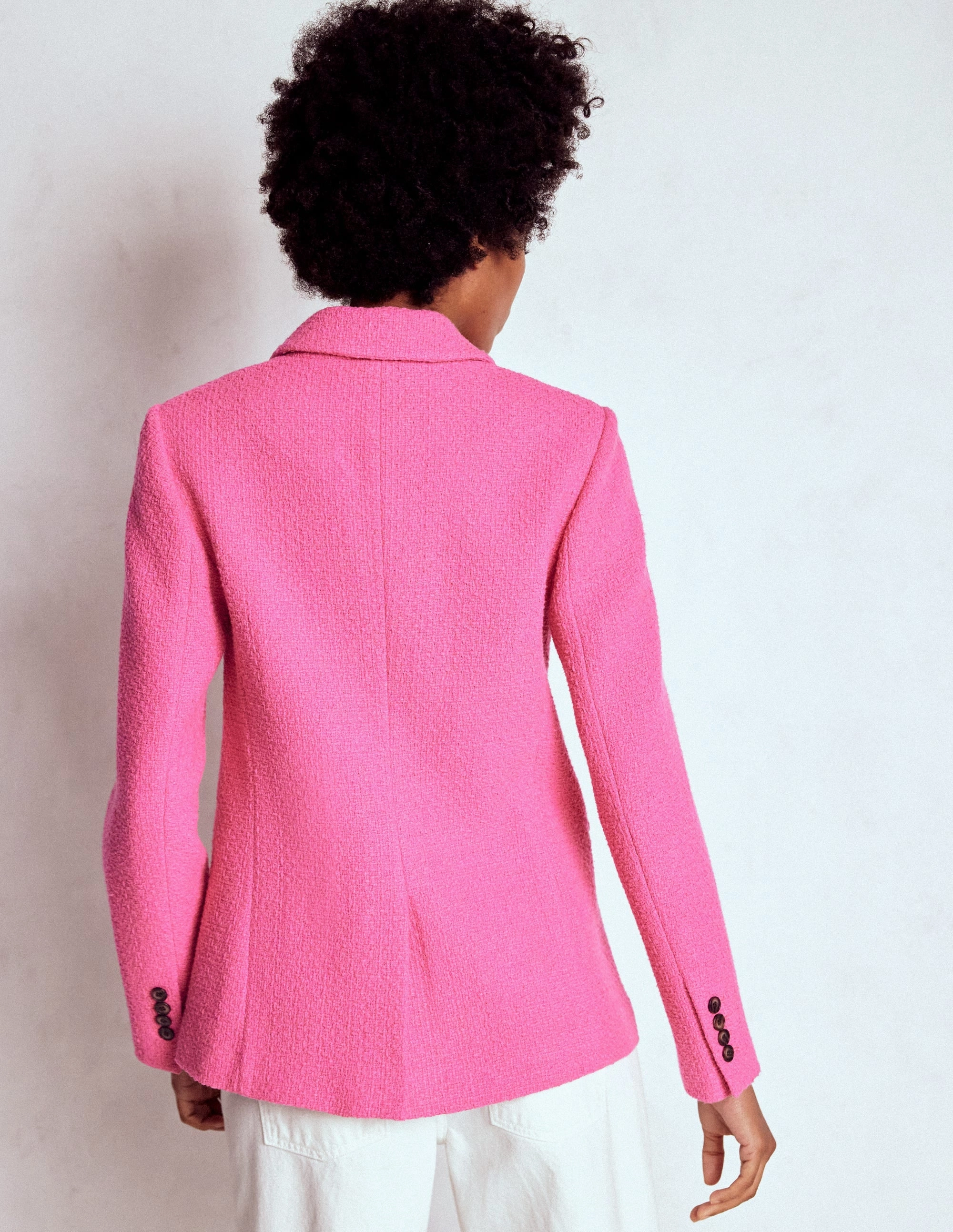 Secure Closure Systems Stamford Texture Blazer-Pink Peony