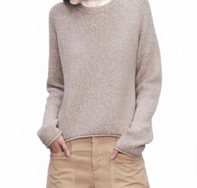 Versatile knitwear Layering Options Gigi Sweater In Oat