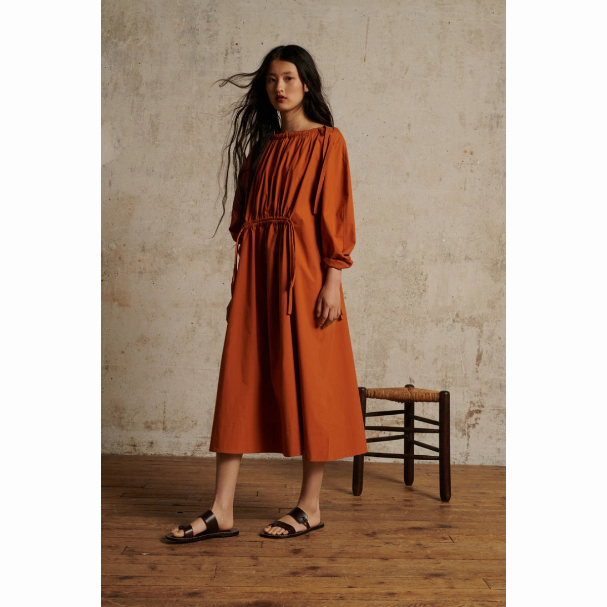 Orange Uyuni Dress Elegant Wearable