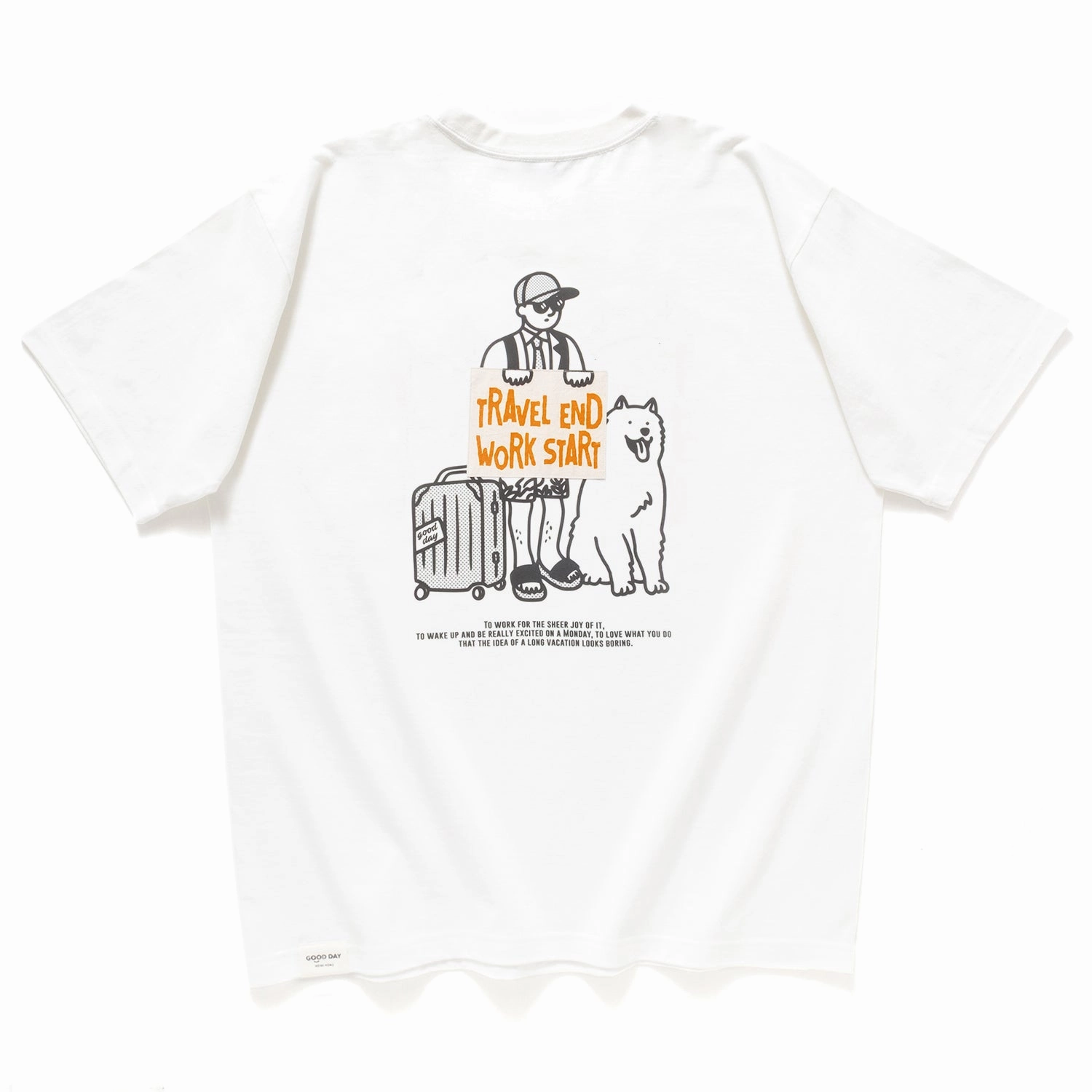 (ZT1709) Travel End Work Start Graphic Tee Simple Comfort men's clothing