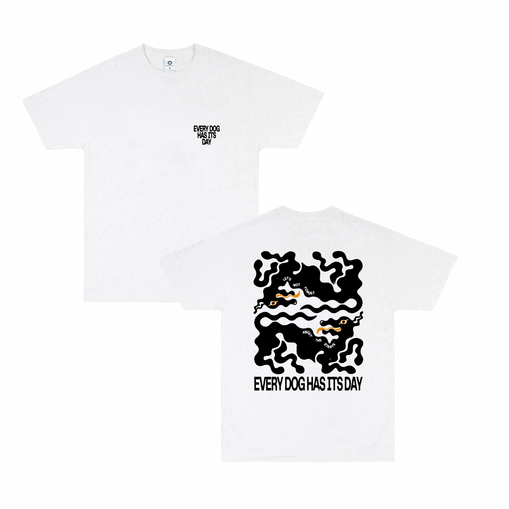 KBAR X UN:IK 'Every Dog Has Its Day' Tee - White UV Protective Fabric