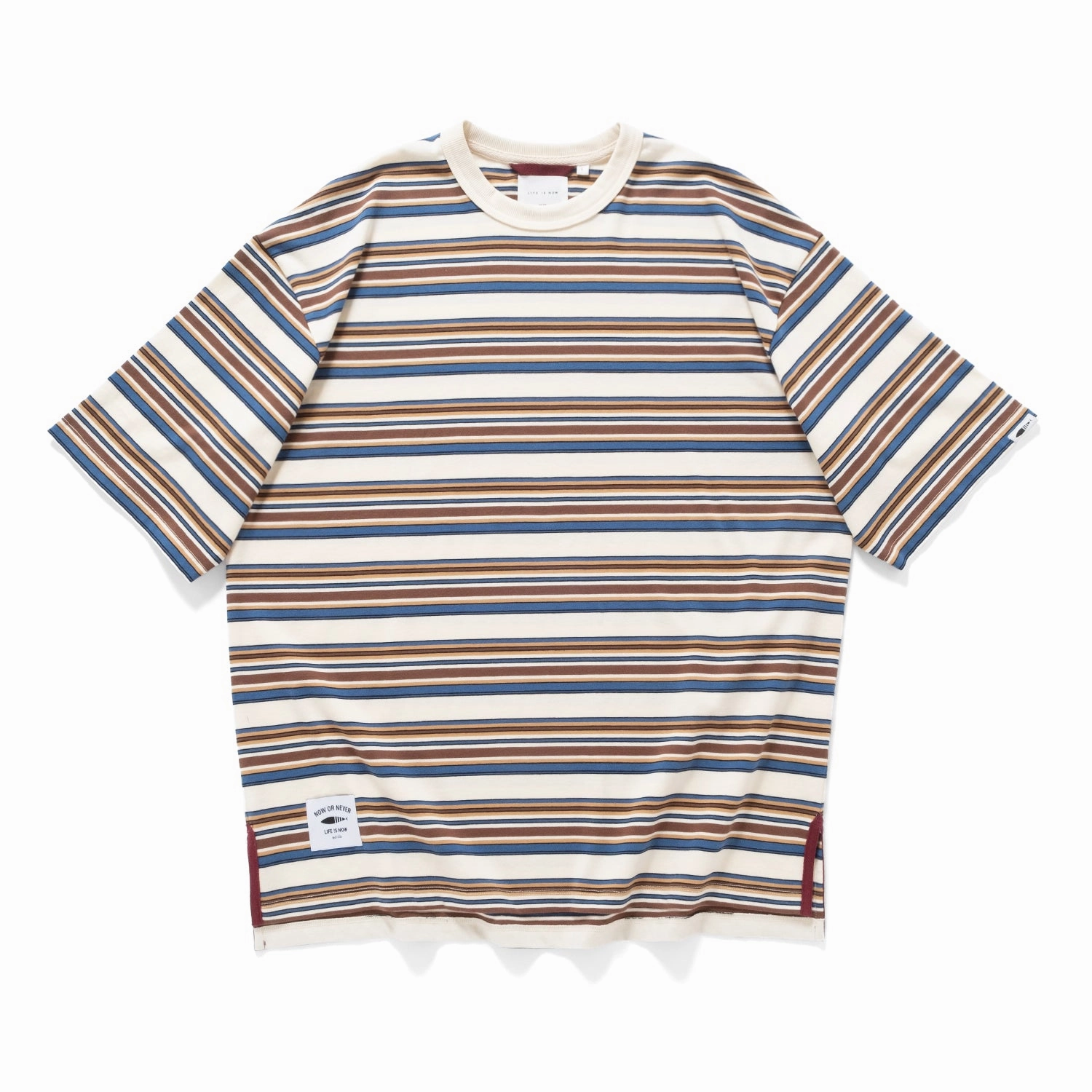 (TP1576) Stripe Tee Timeless Comfort Wear Lightweight Construction
