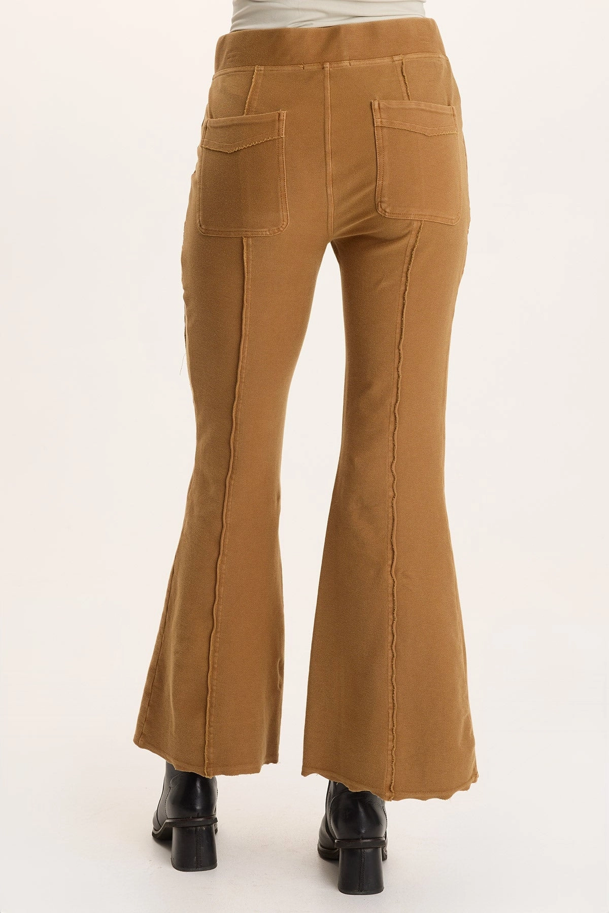 Layer Fit Ninian Twill Knit Zipper Pocket Flared Pant