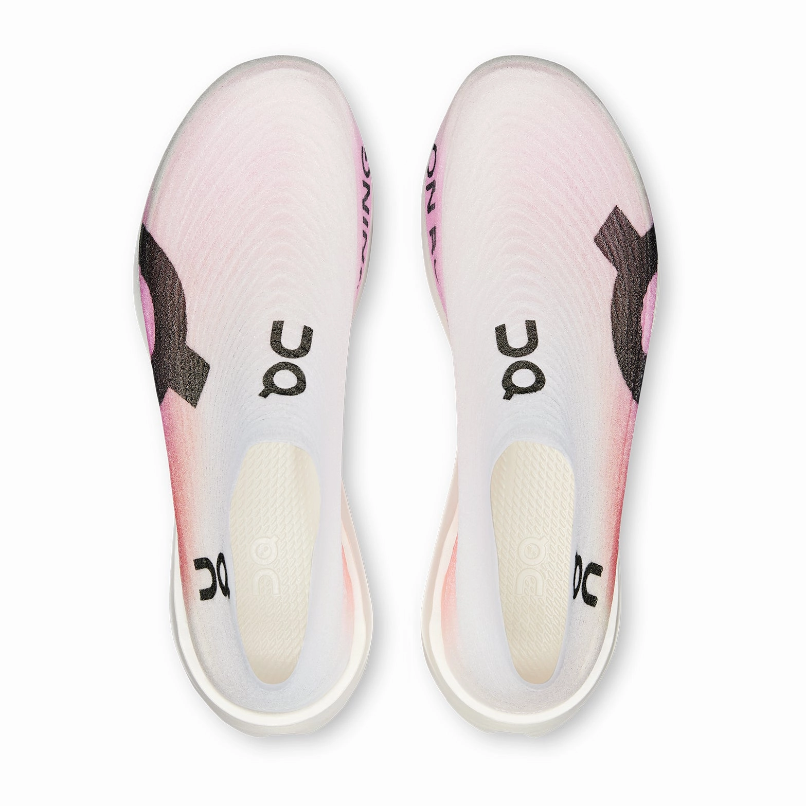 Cloudboom Strike LS White / Raspberry Abrasion Resistant Sole