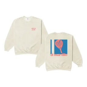 Club de Padel 'El Martillo 2.0' Vintage Washed Sweater - Cream Quick Dry Material