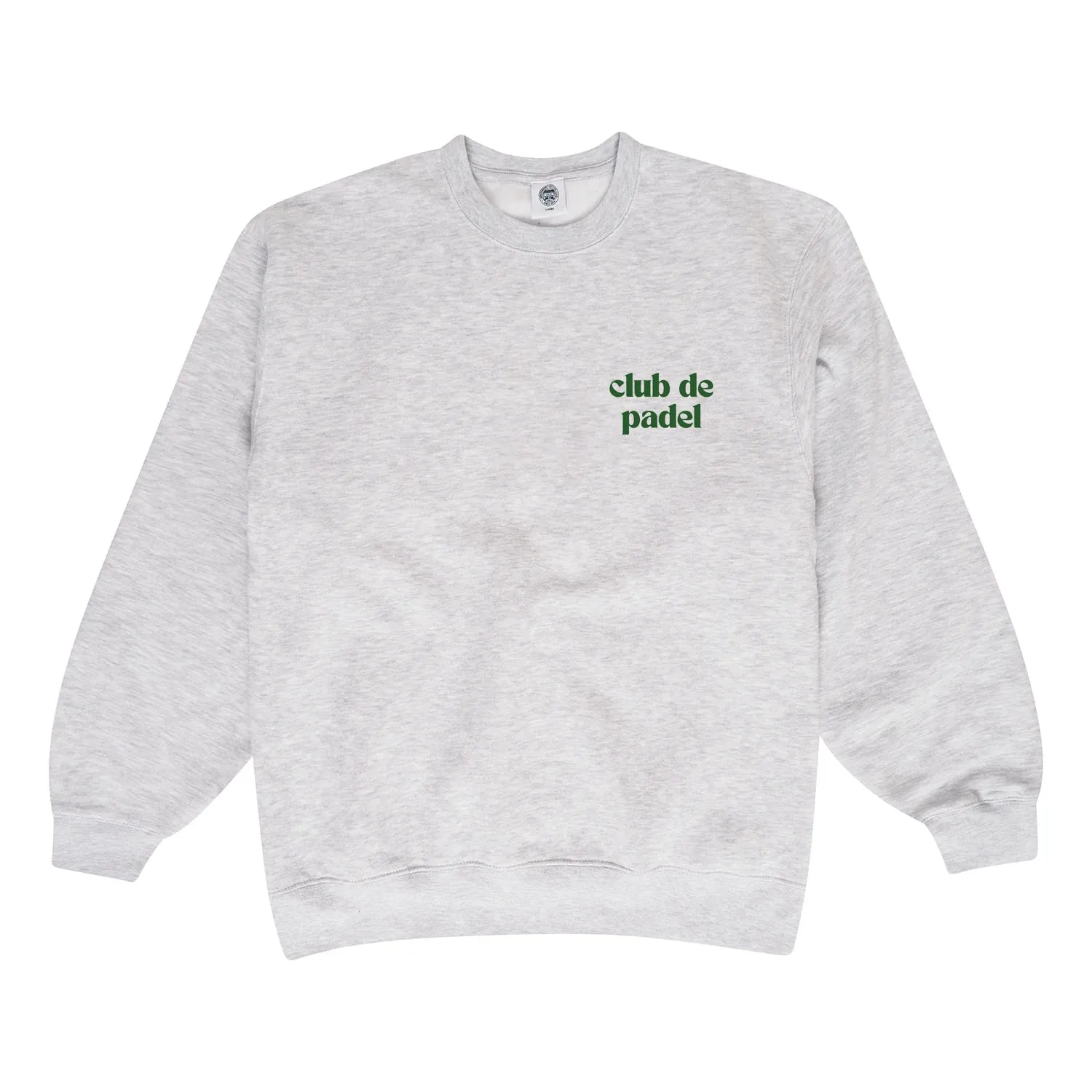 Club de Padel Logo Sweater - Ash Grey Breathable mesh panel Chilly Weather Fashion