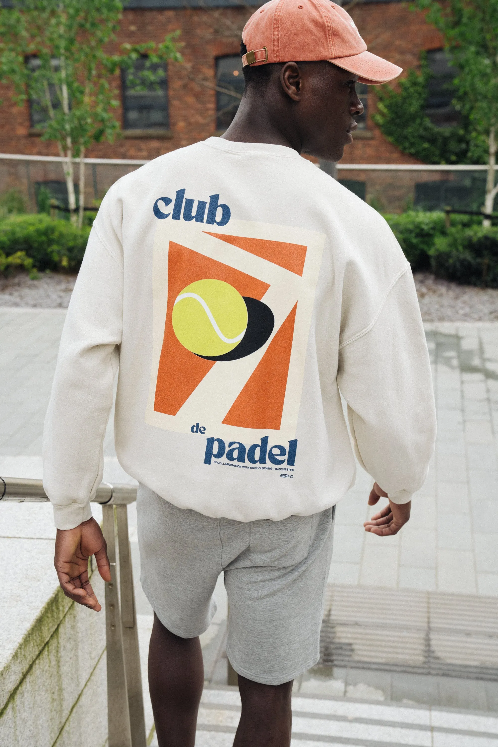 Club de Padel 'Summer Court' Vintage Washed Sweater - Cream Luxury Comfort Everyday Knit