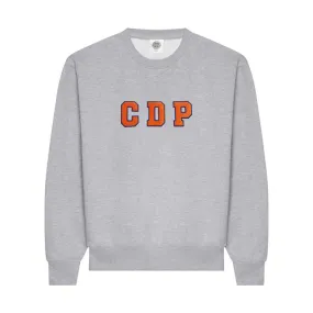Versatile Layering Piece Adaptive Fit Silhouette Club de Padel 'Varsity' Heavyweight Sweater - Heather Grey