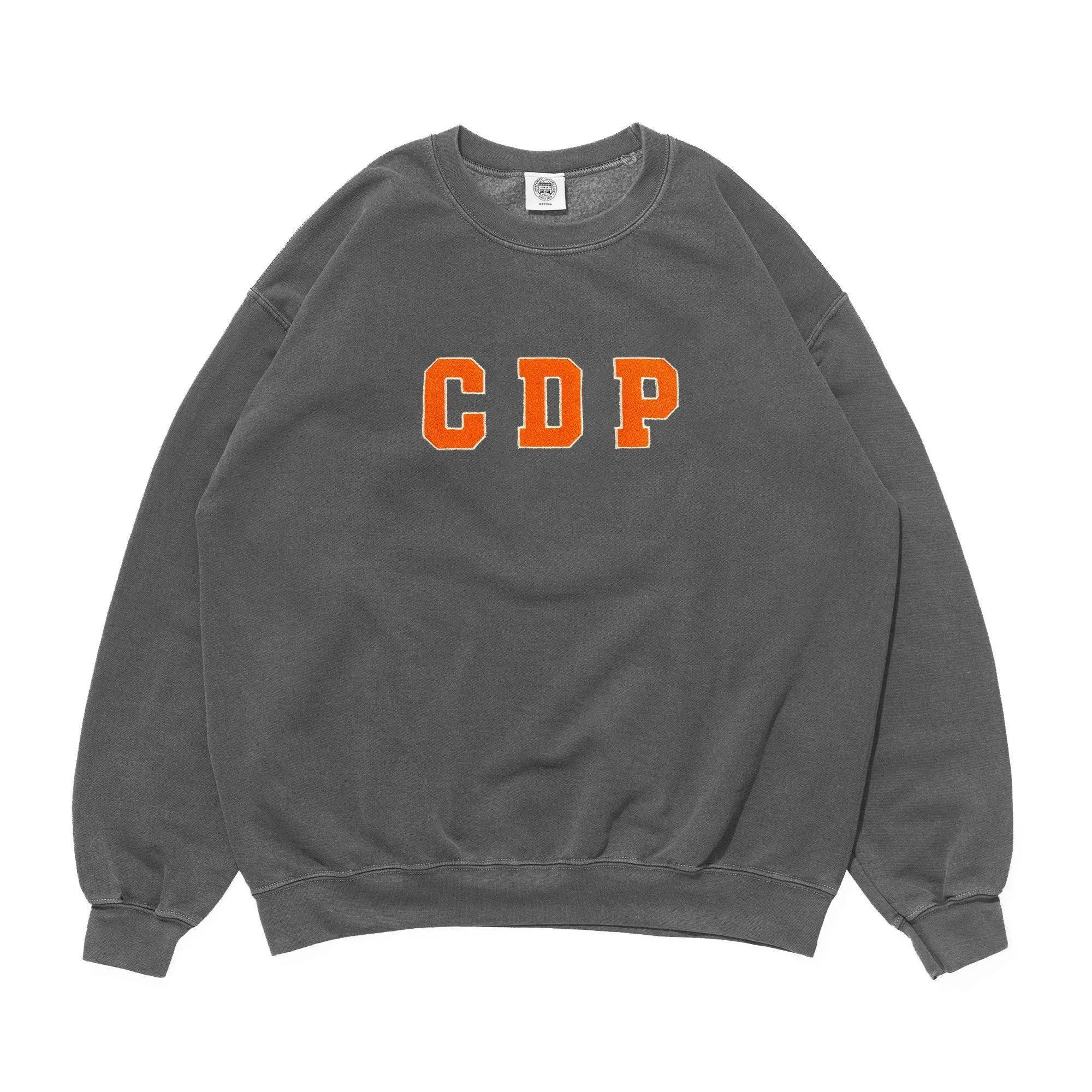 Modern Look Club de Padel 'Varsity' Vintage Washed Sweater - Black