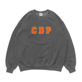 Modern Look Club de Padel 'Varsity' Vintage Washed Sweater - Black