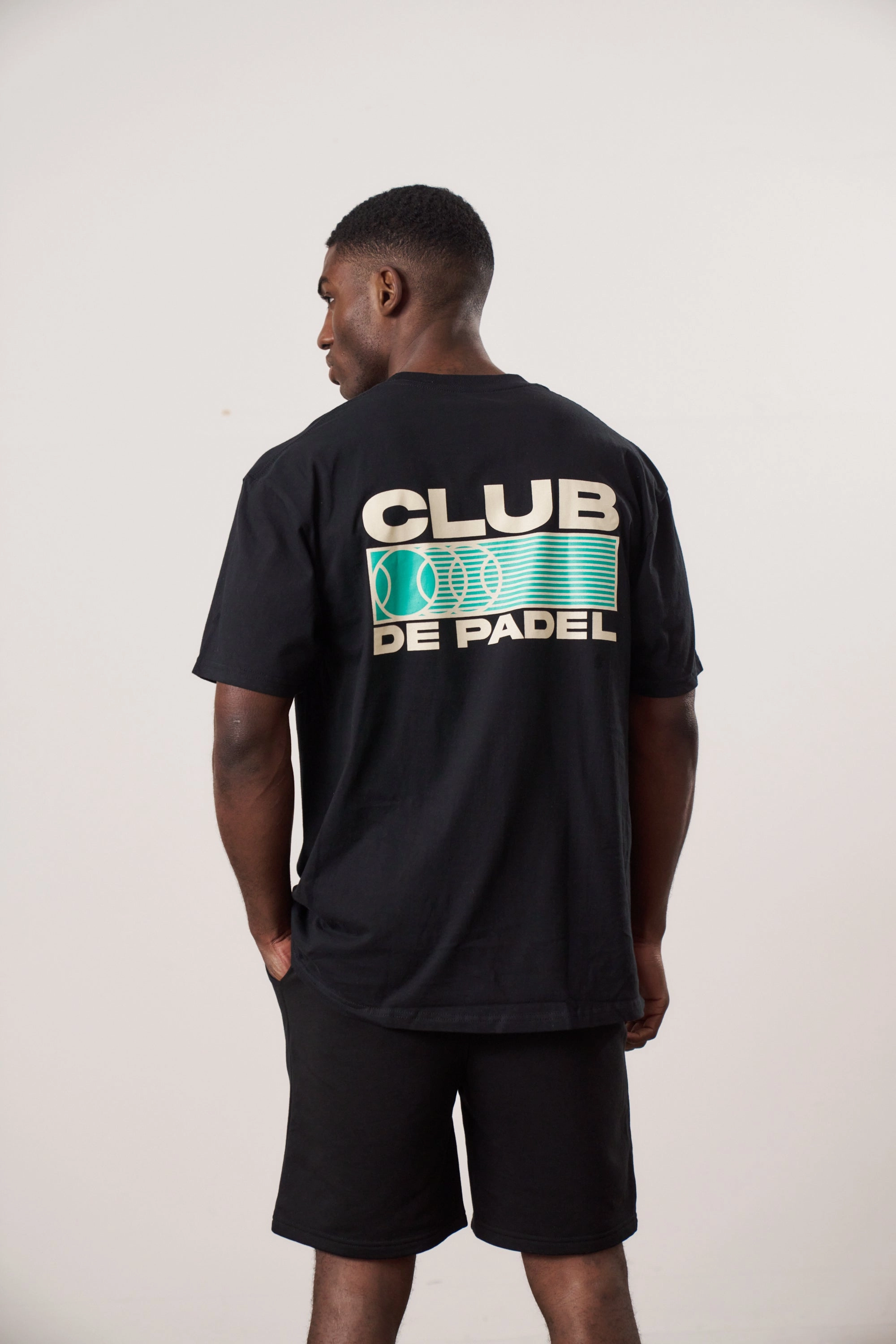 Cozy Vibe Summer Fashion Club de Padel 'Heritage' Tee - Black