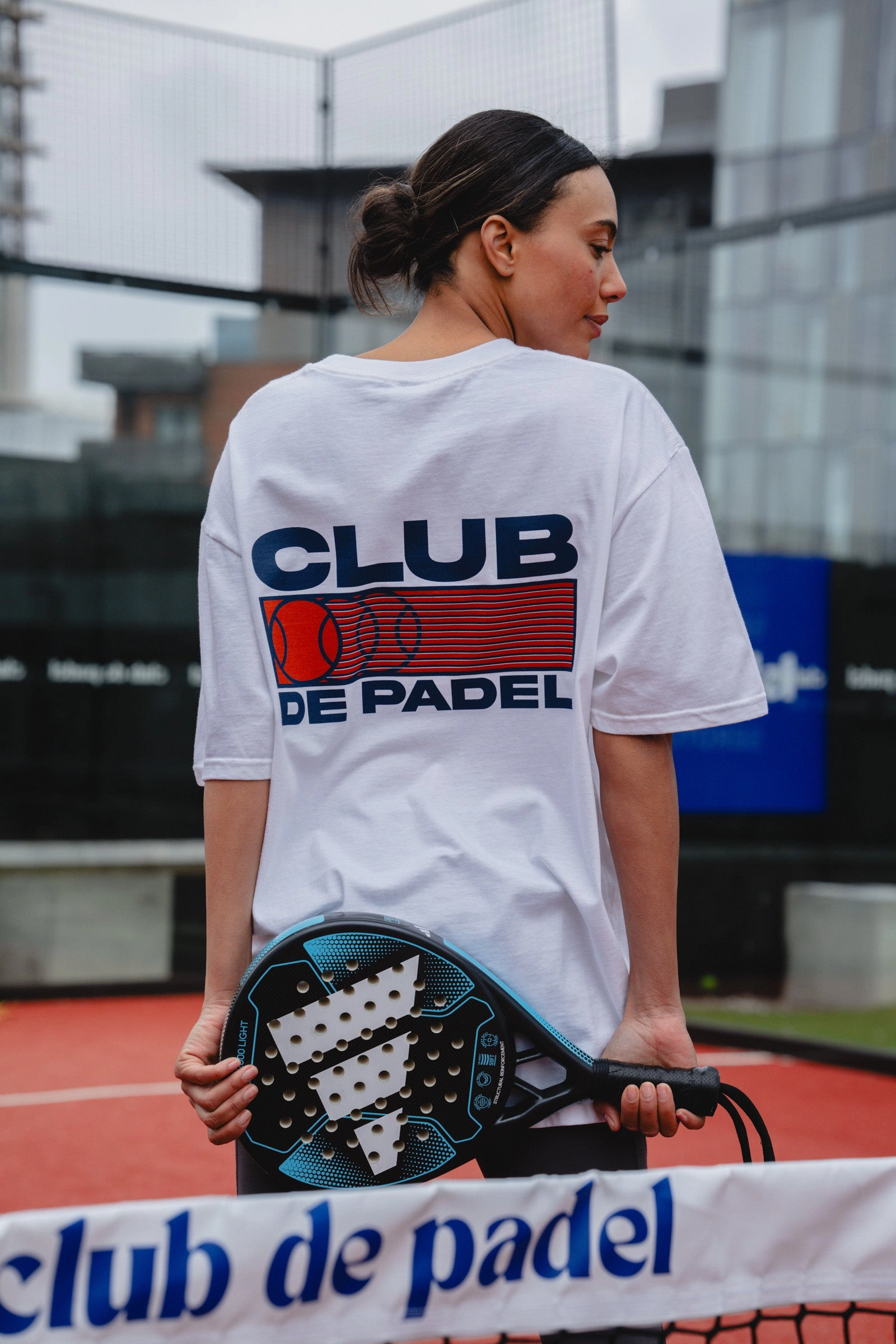 Essential layering piece Club de Padel 'Heritage' Tee - White