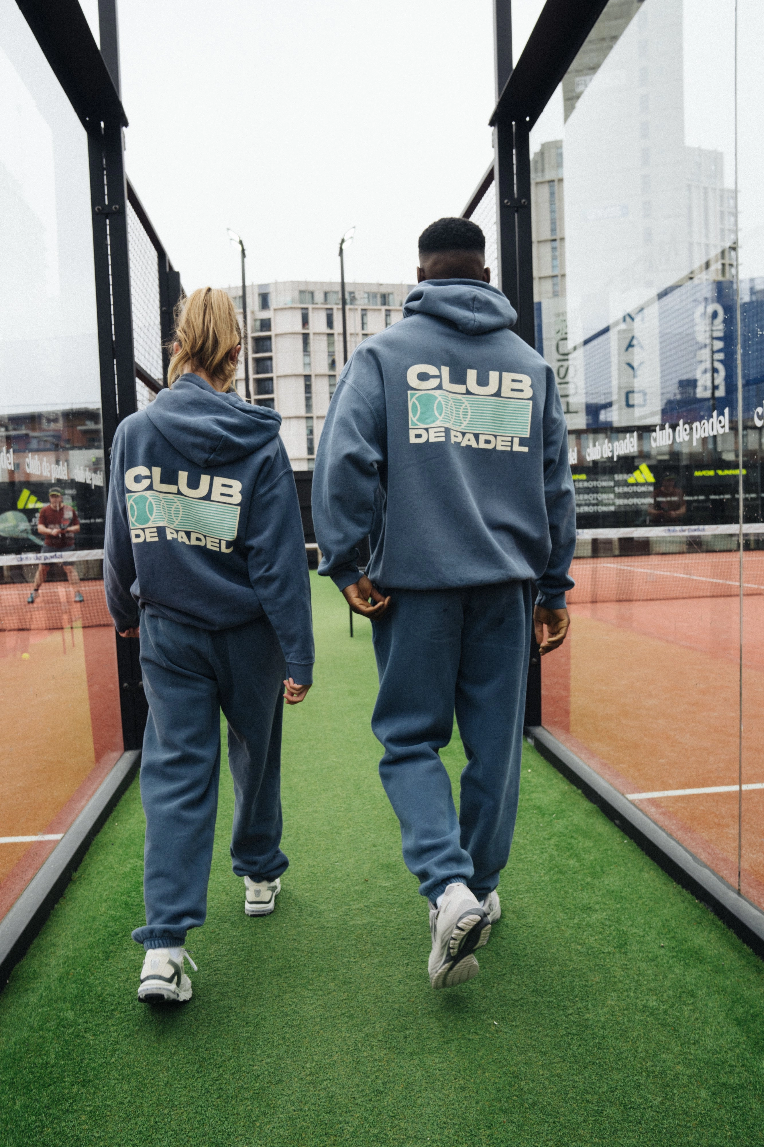 Club de Padel 'Heritage' Vintage Washed Hoodie - Navy Everyday Comfort