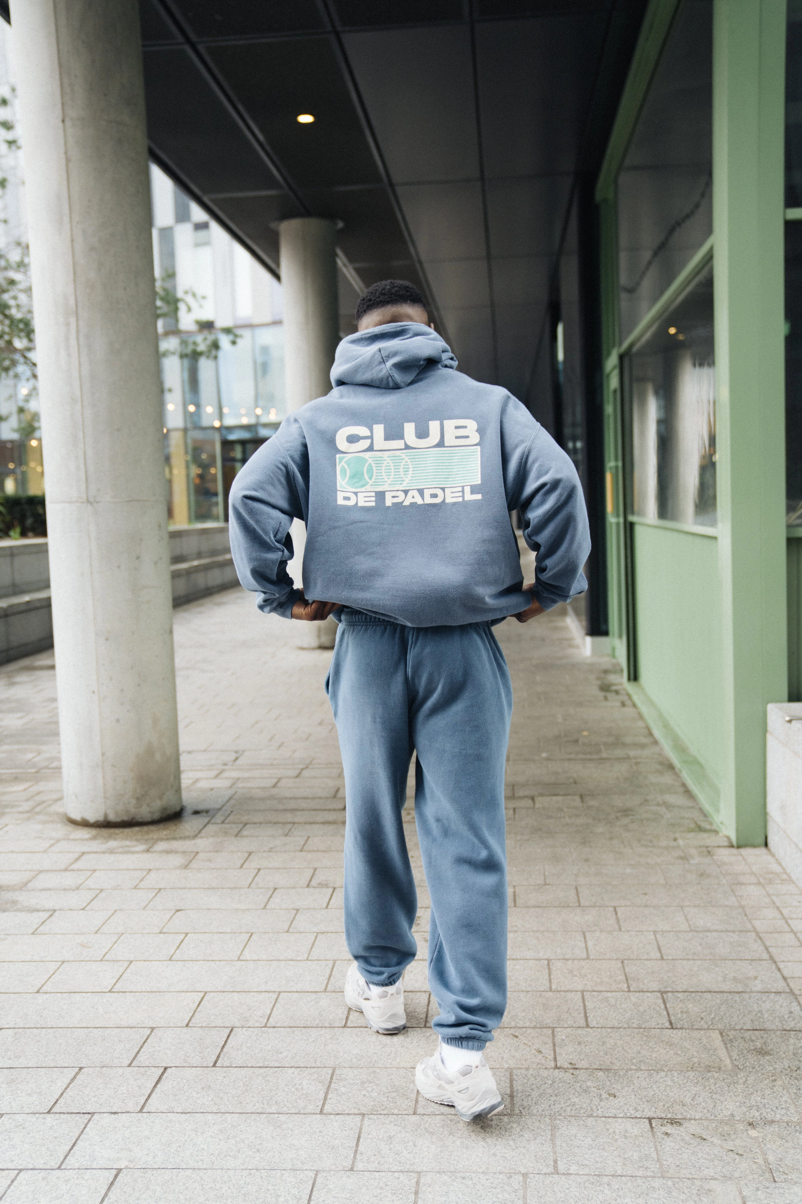 Coffee Date Active Apparel Club de Padel 'Heritage' Vintage Washed Hoodie - Navy