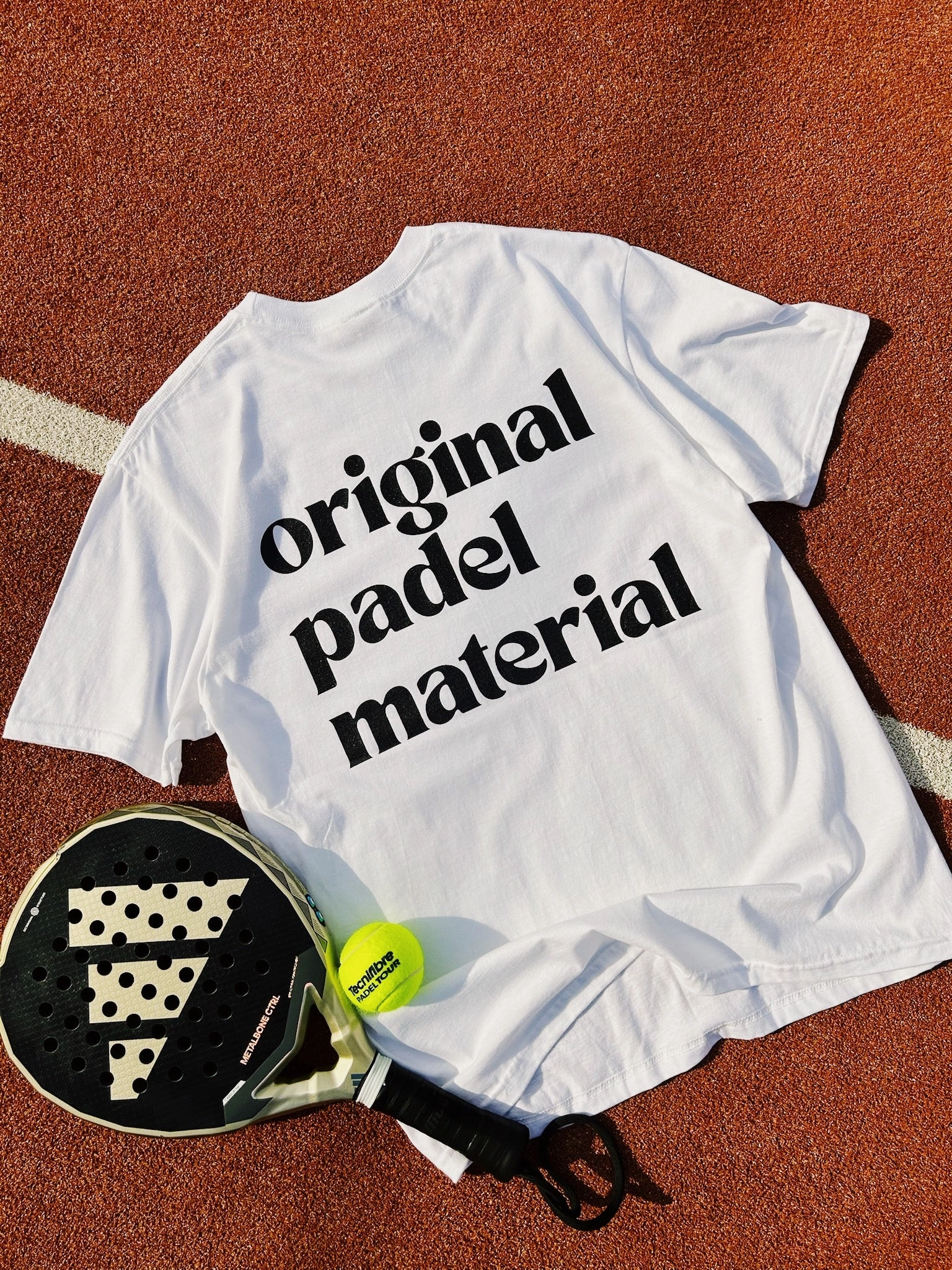Club de Padel 'Original Padel Material' Tee - White Timeless Style Leisure Wear