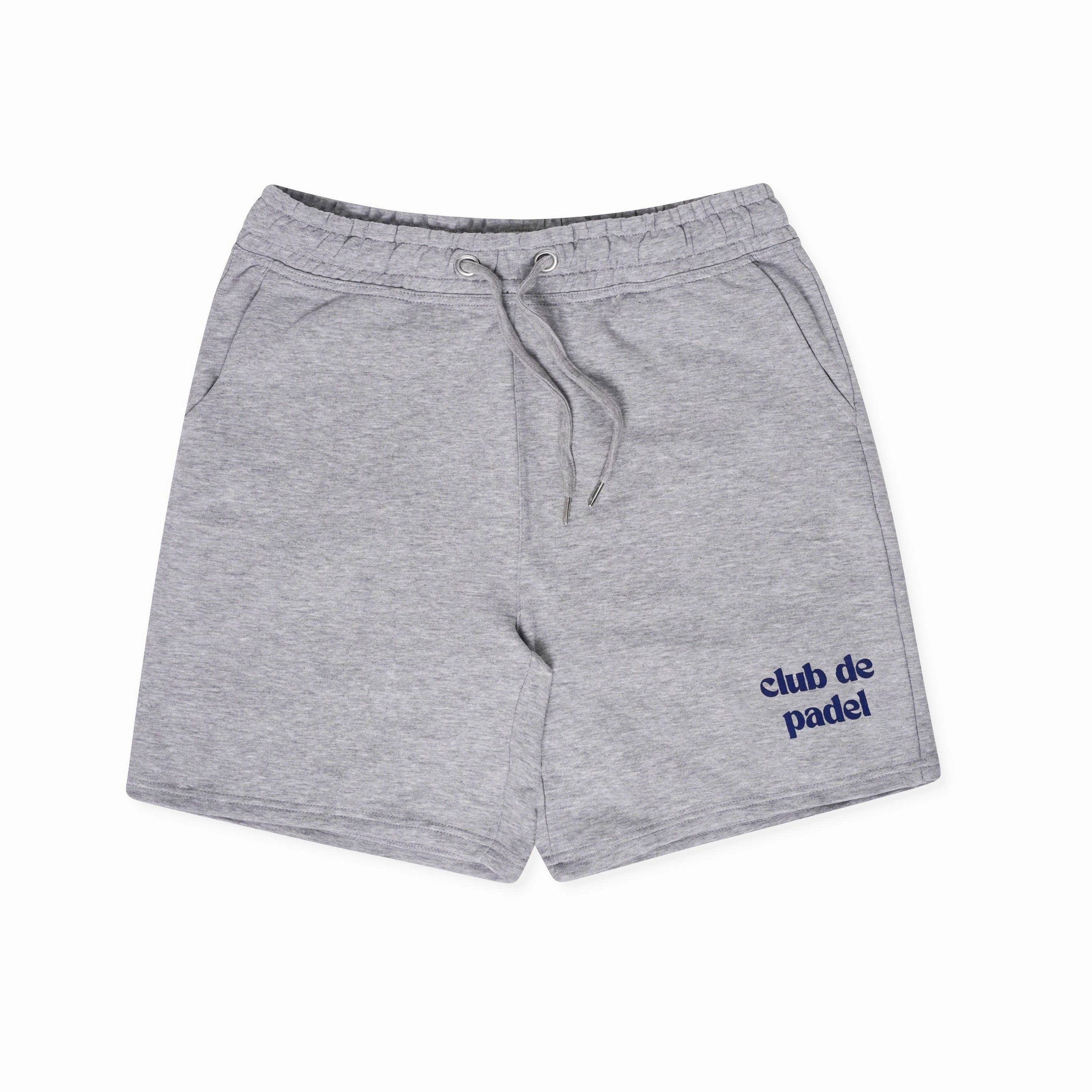 Club de Padel Logo Jogger Shorts - Grey Sport Ready Home Wear