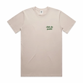 Stylish Essential Chic Style Trend Club de Padel Logo Tee - Bone