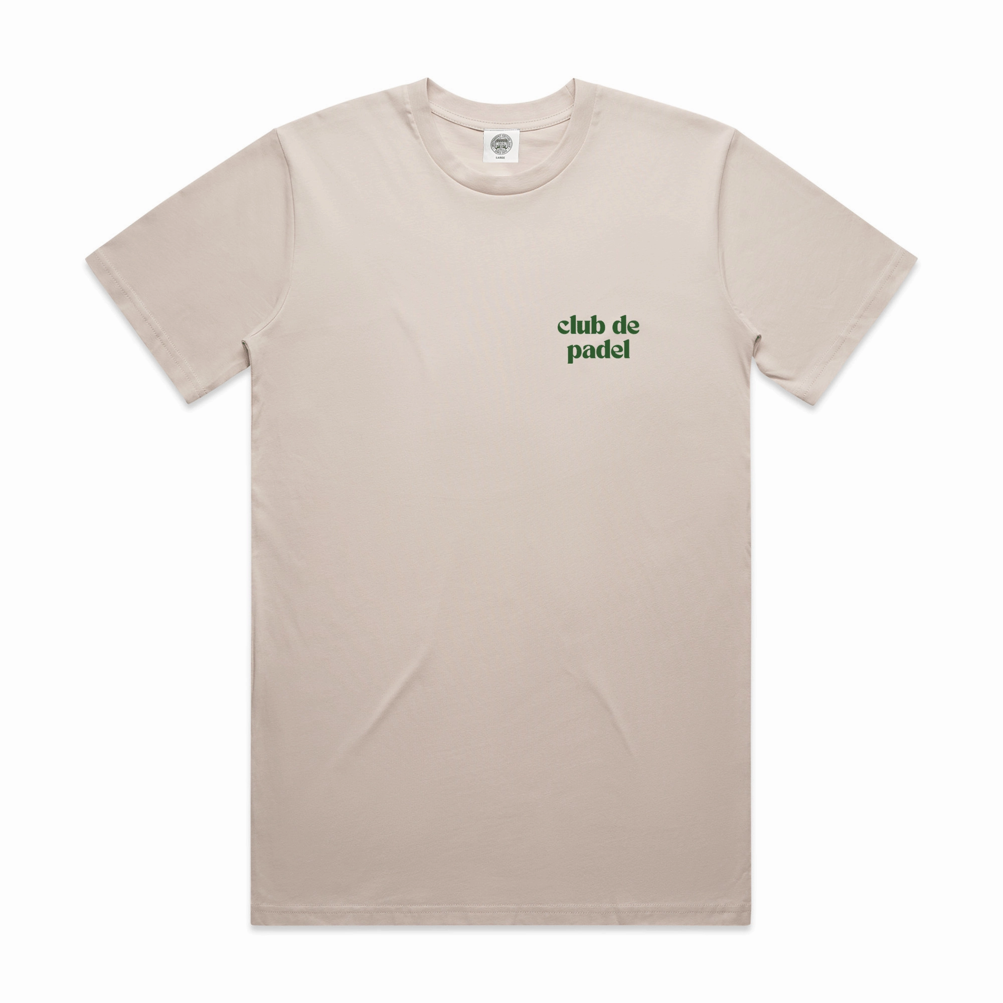 Stylish Essential Chic Style Trend Club de Padel Logo Tee - Bone
