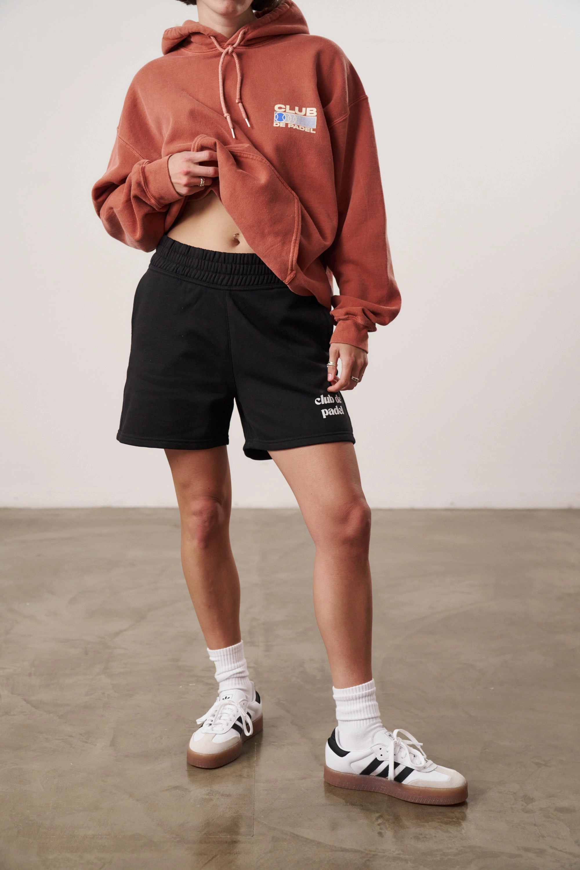 Club de Padel Logo WMNS Jogger Shorts - Black present for him Casual Wear