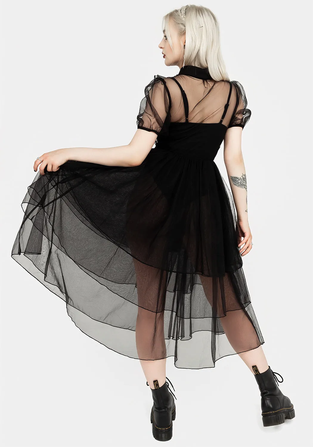 Headhunter Frill Yoke Gown Satin Glow Move Easy