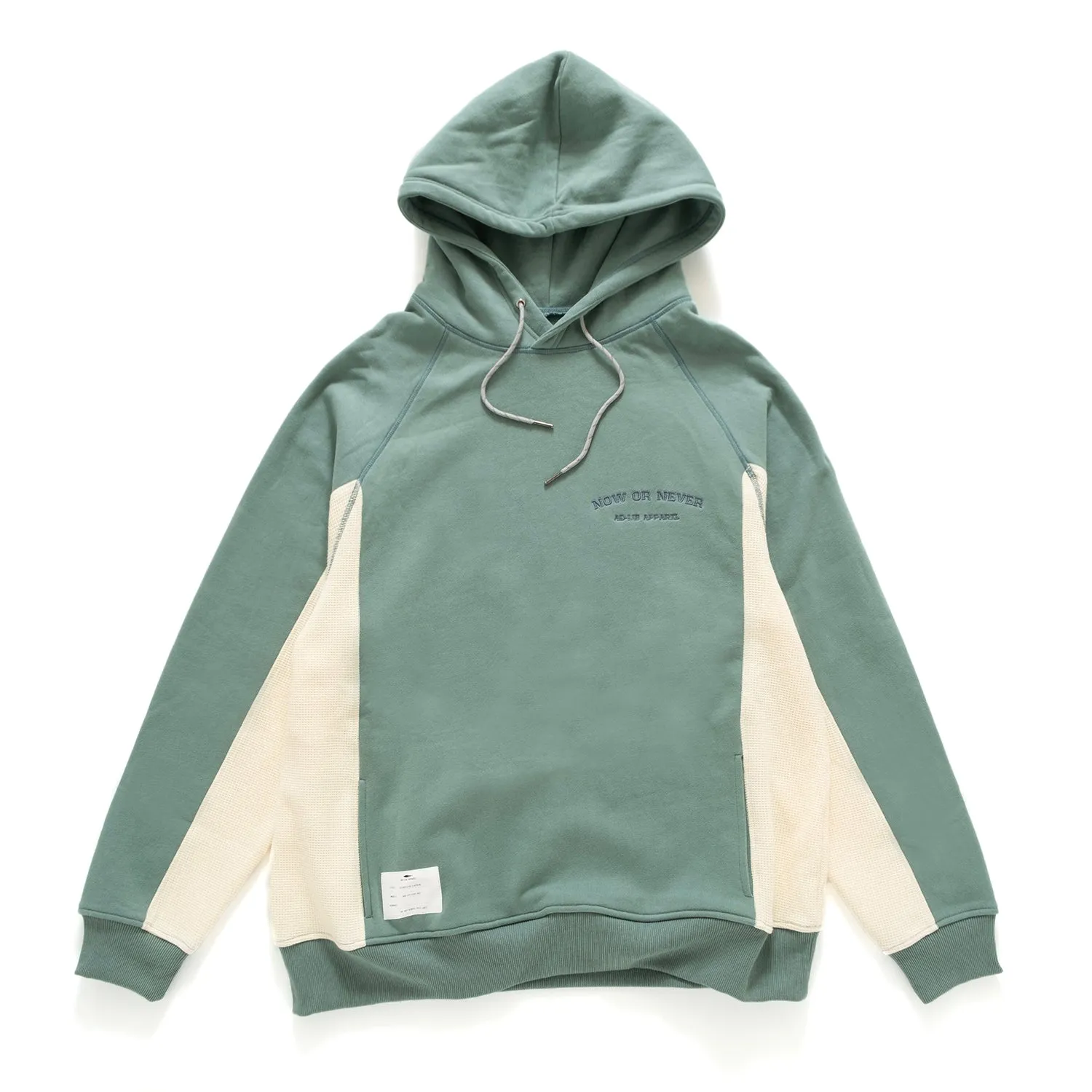 Knitted Layering (YW412) Embroidery Sleeve Patch Hoodie