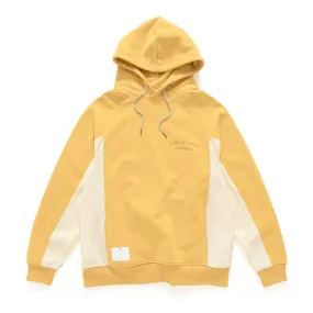(YW412) Embroidery Sleeve Patch Hoodie Natural Fiber Blend