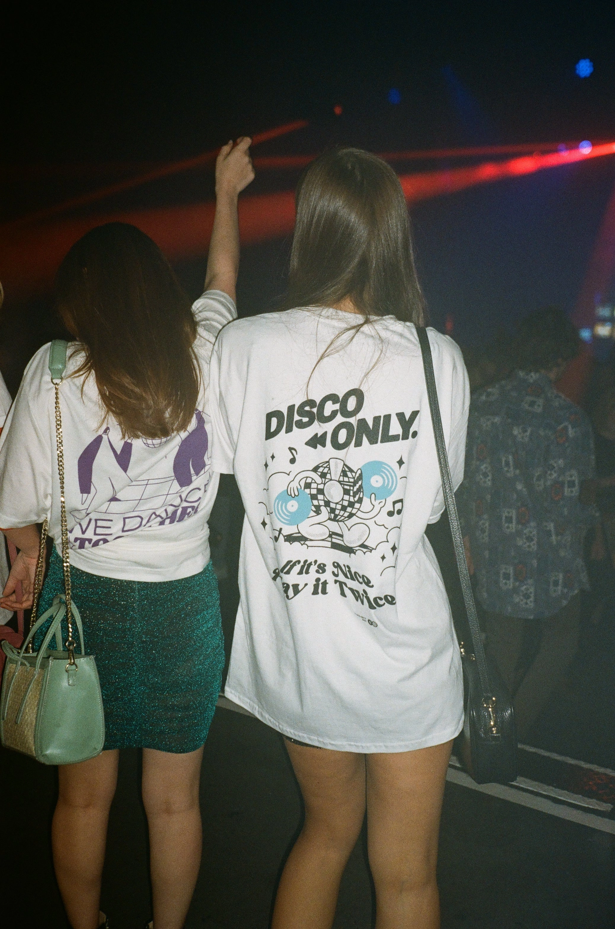 men's clothing DISCO ONLY 'Play It Twice V4' Tee - White