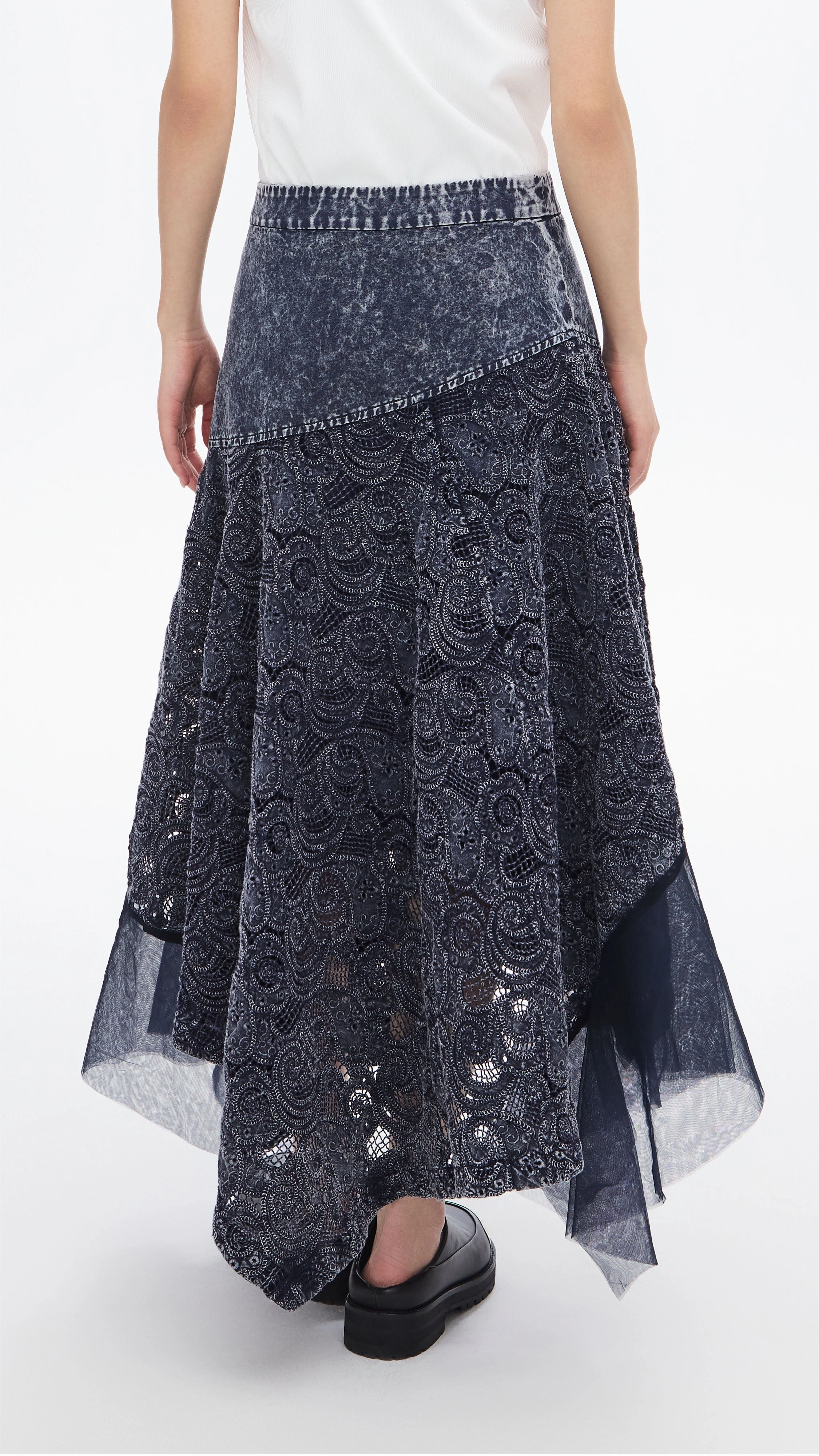 Cold-dye Lace Skirt Fresh Energy