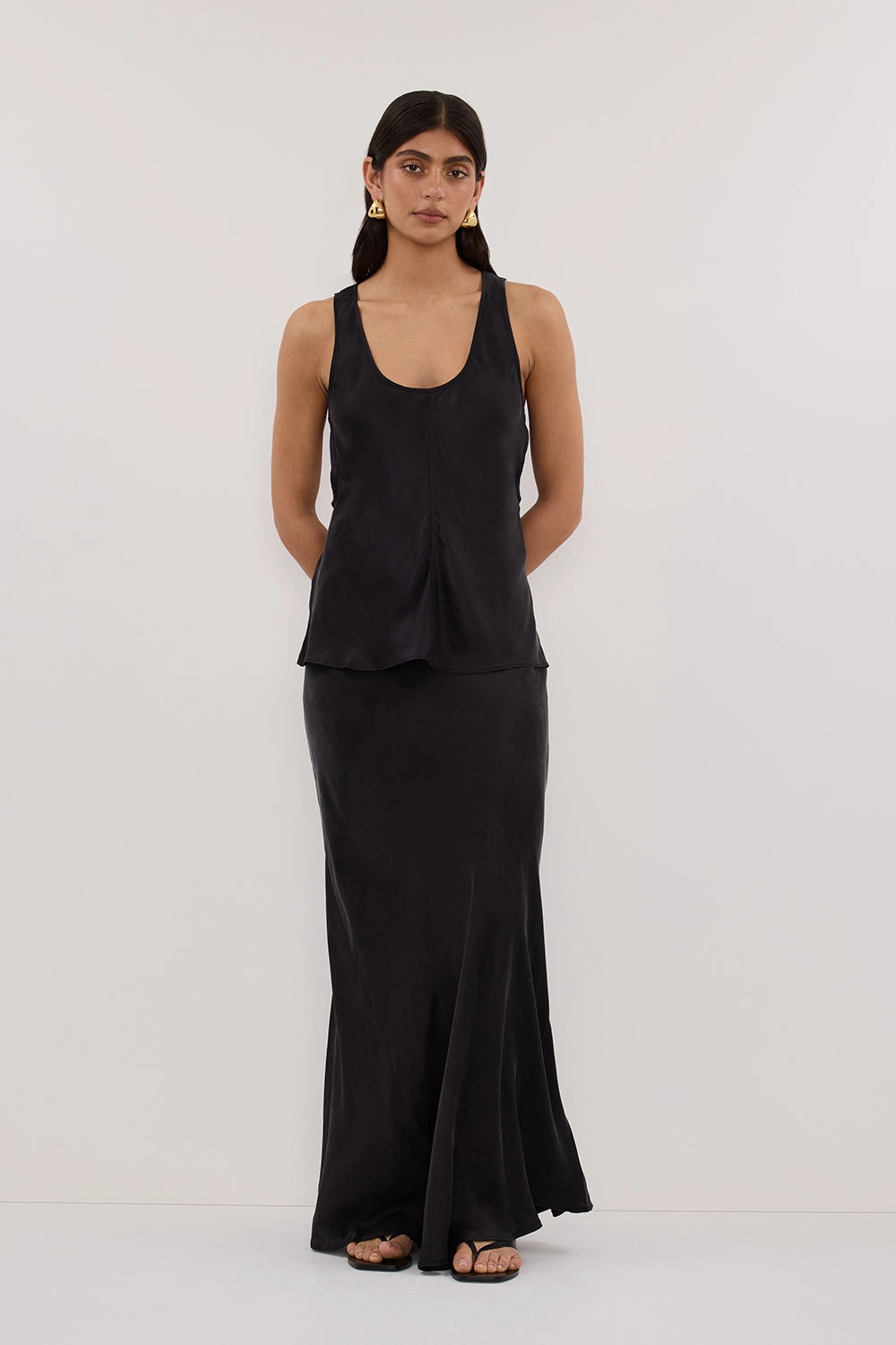 COLETTE BLACK SILK SKIRT Fashion Pulse