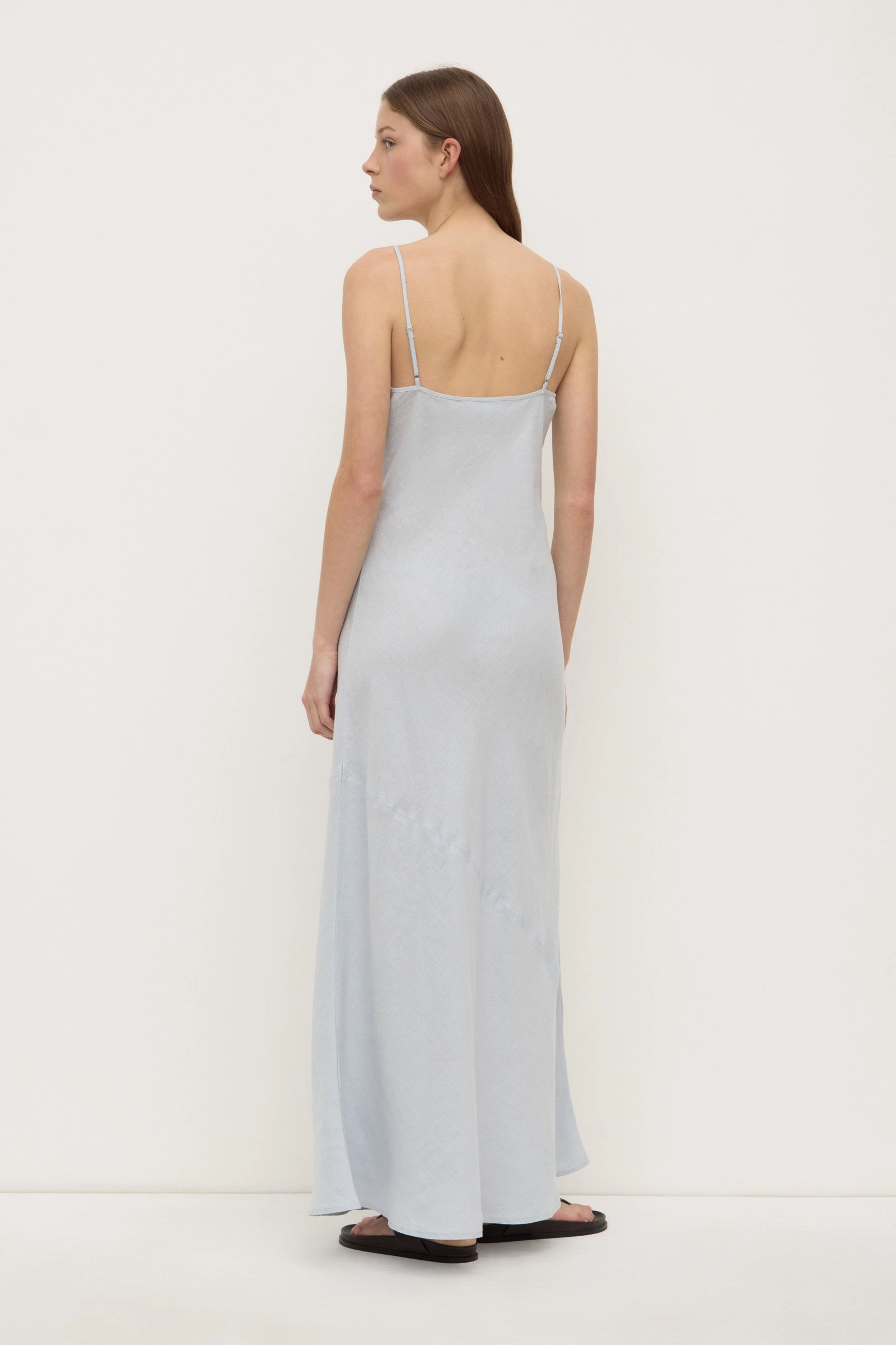 Colette Linen Slip Dress Moment Glow