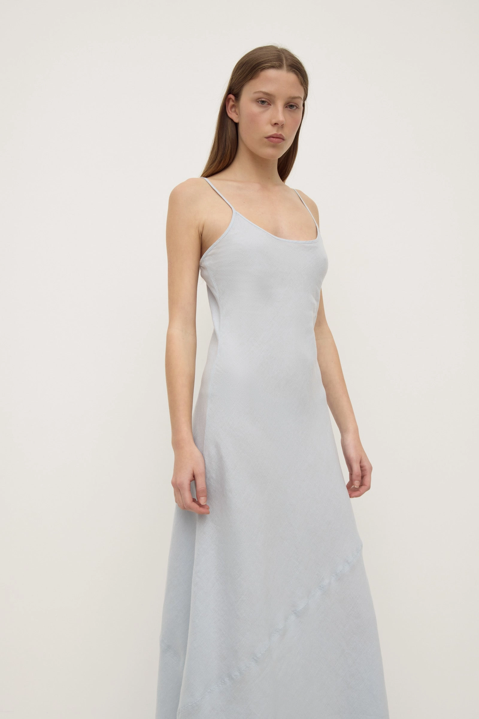 Colette Linen Slip Dress Essential Layer Lightweight Layer