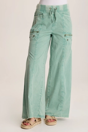 FadeResistantTreatment Coline Poplin Wide Leg Pant