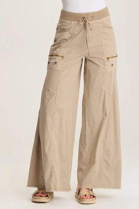 Coline Poplin Wide Leg Pant On The Move Reflective Trim