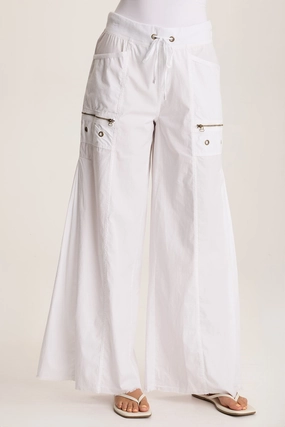 Coline Poplin Wide Leg Pant Soft Support Anti Static Fabric