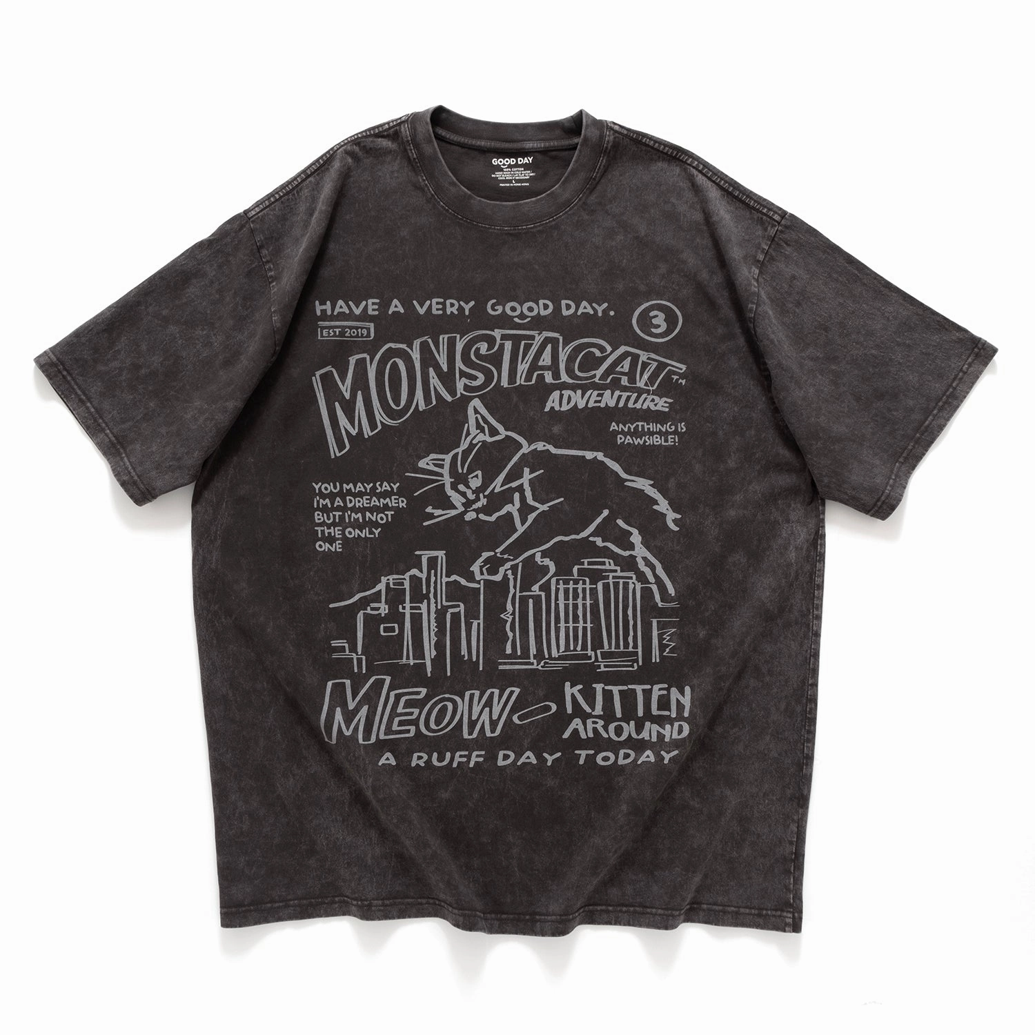 Easy Wear Pocket Detailing (ZT1461) Monstacat Graphic Tee