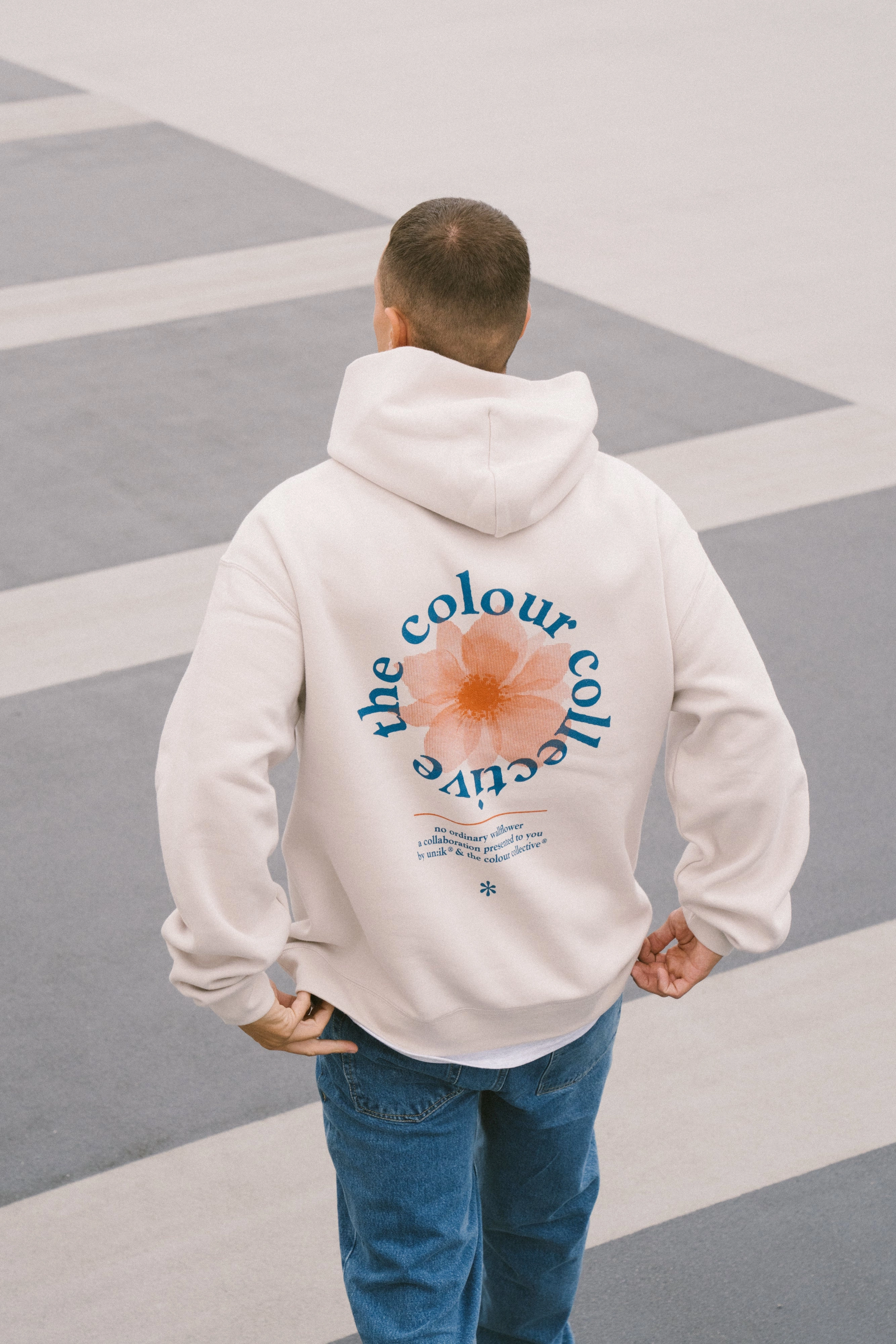 Wombat like Colour Collective 'Wallflower' Hoodie - Bone