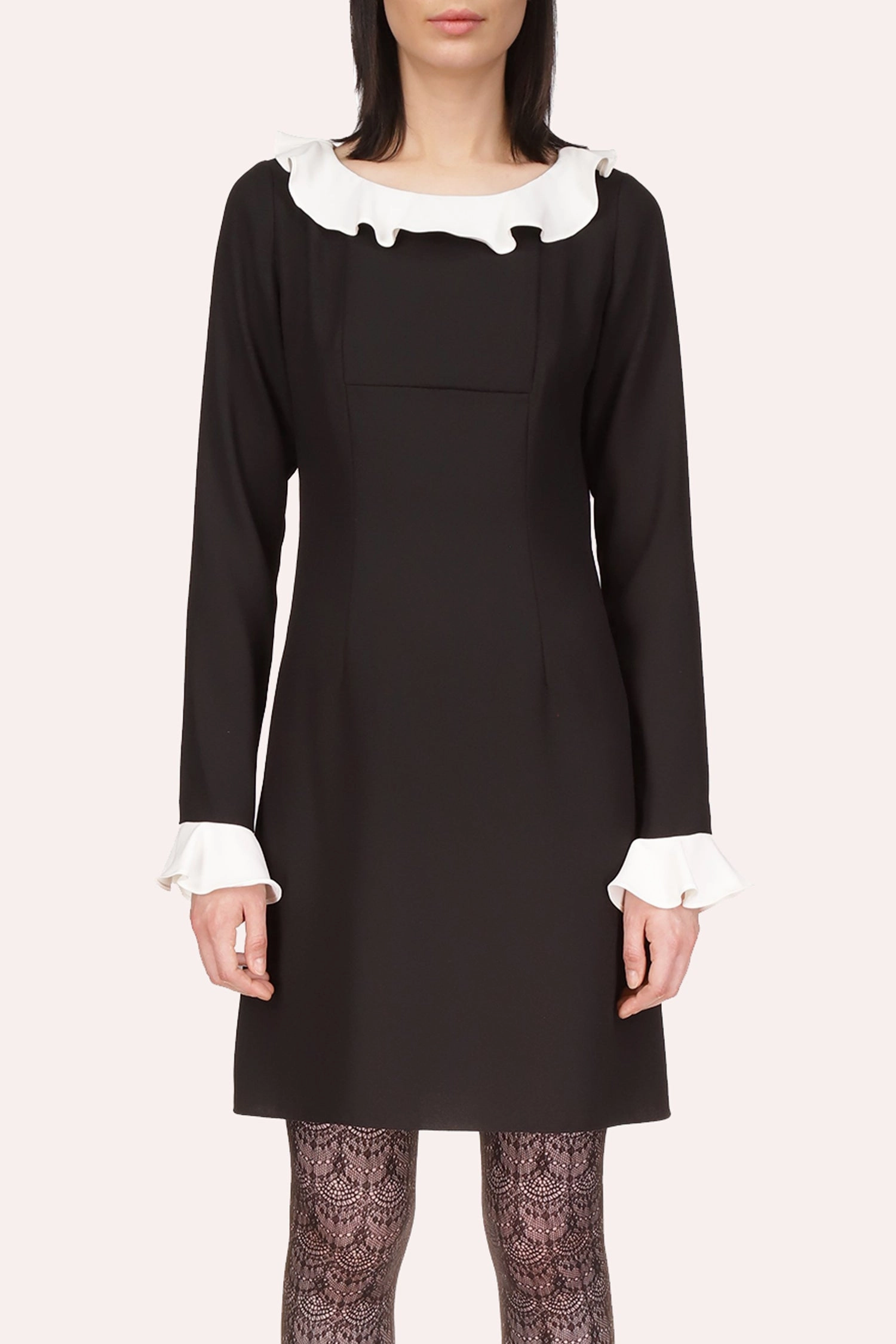 Pure Lines Combo Crepe Dress